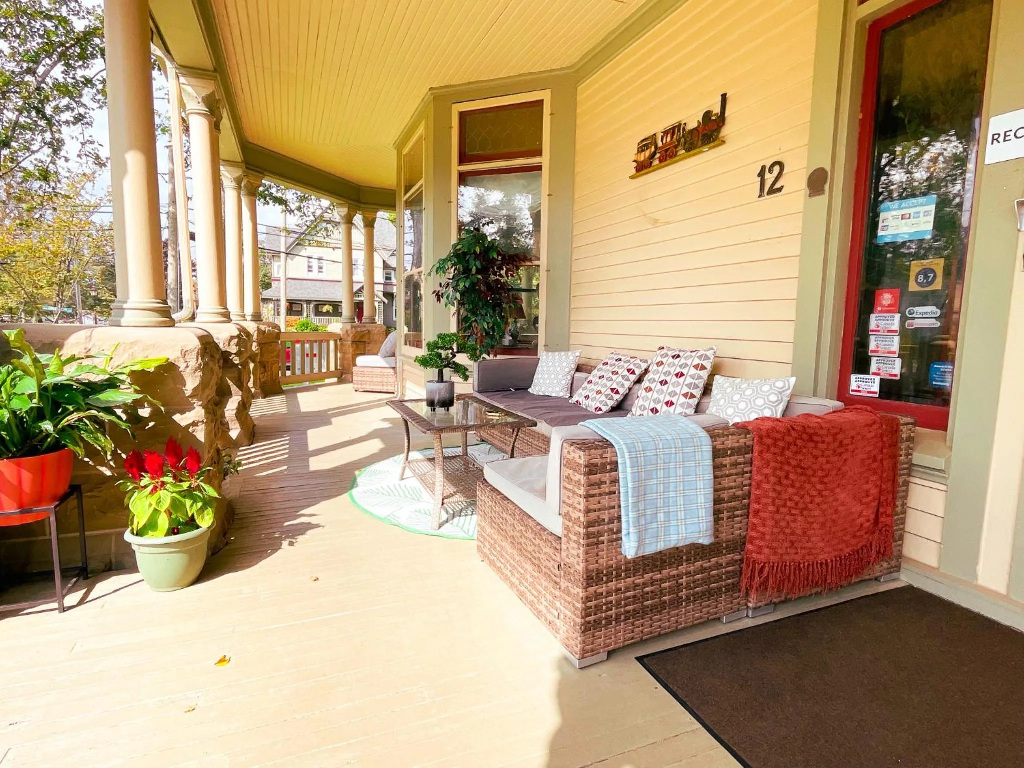 Patio in The Eden Hall Inn