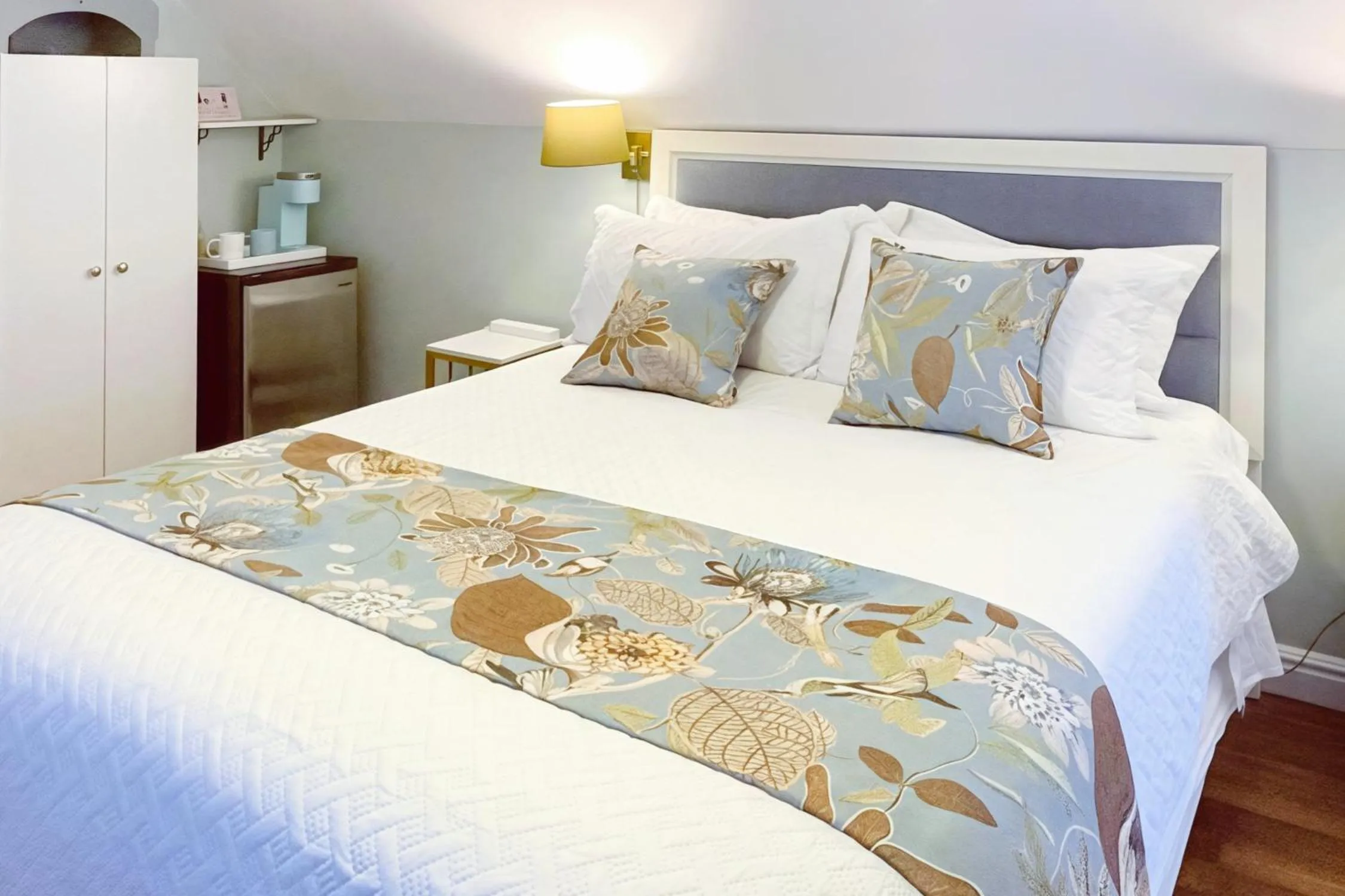 Bed in The Eden Hall Inn