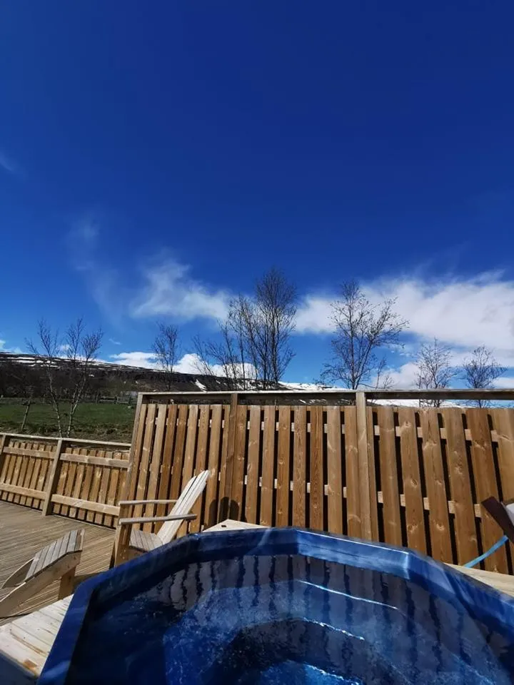 Balcony/Terrace in Hotel Kjarnalundur- Aurora Dream - Lodges and Rooms