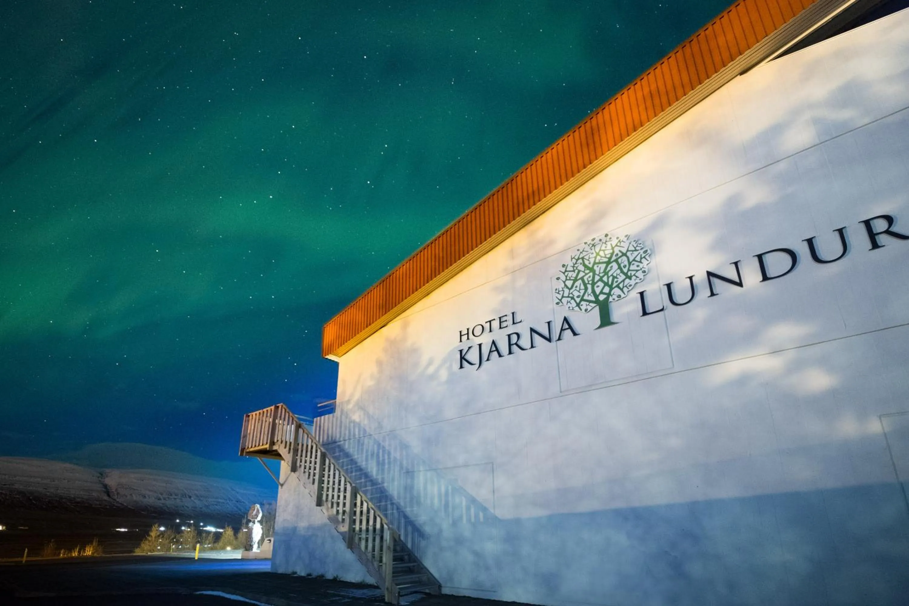 Property logo or sign in Hotel Kjarnalundur- Aurora Dream - Lodges and Rooms