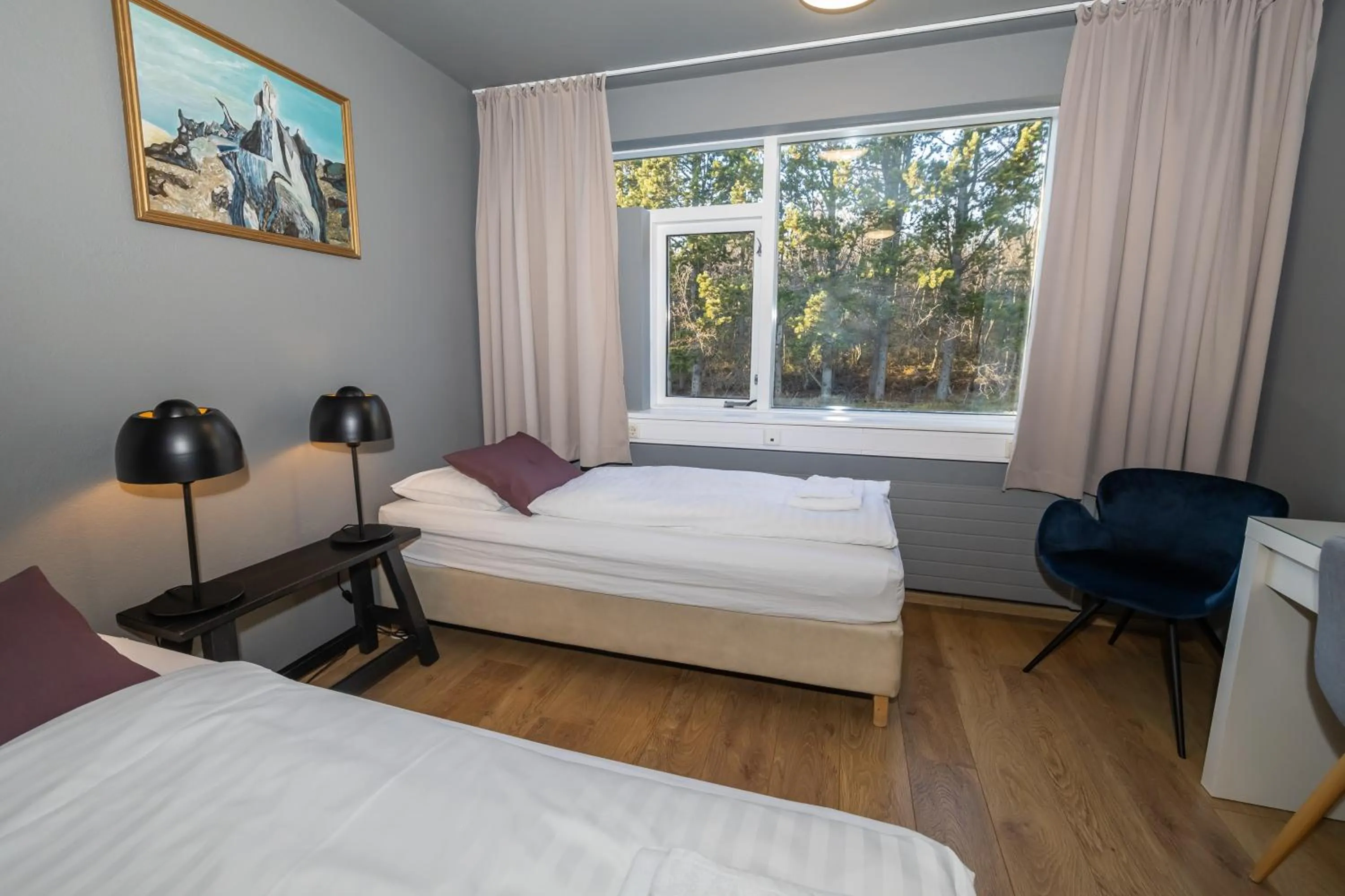 Bedroom, Bed in Hotel Kjarnalundur- Aurora Dream - Lodges and Rooms