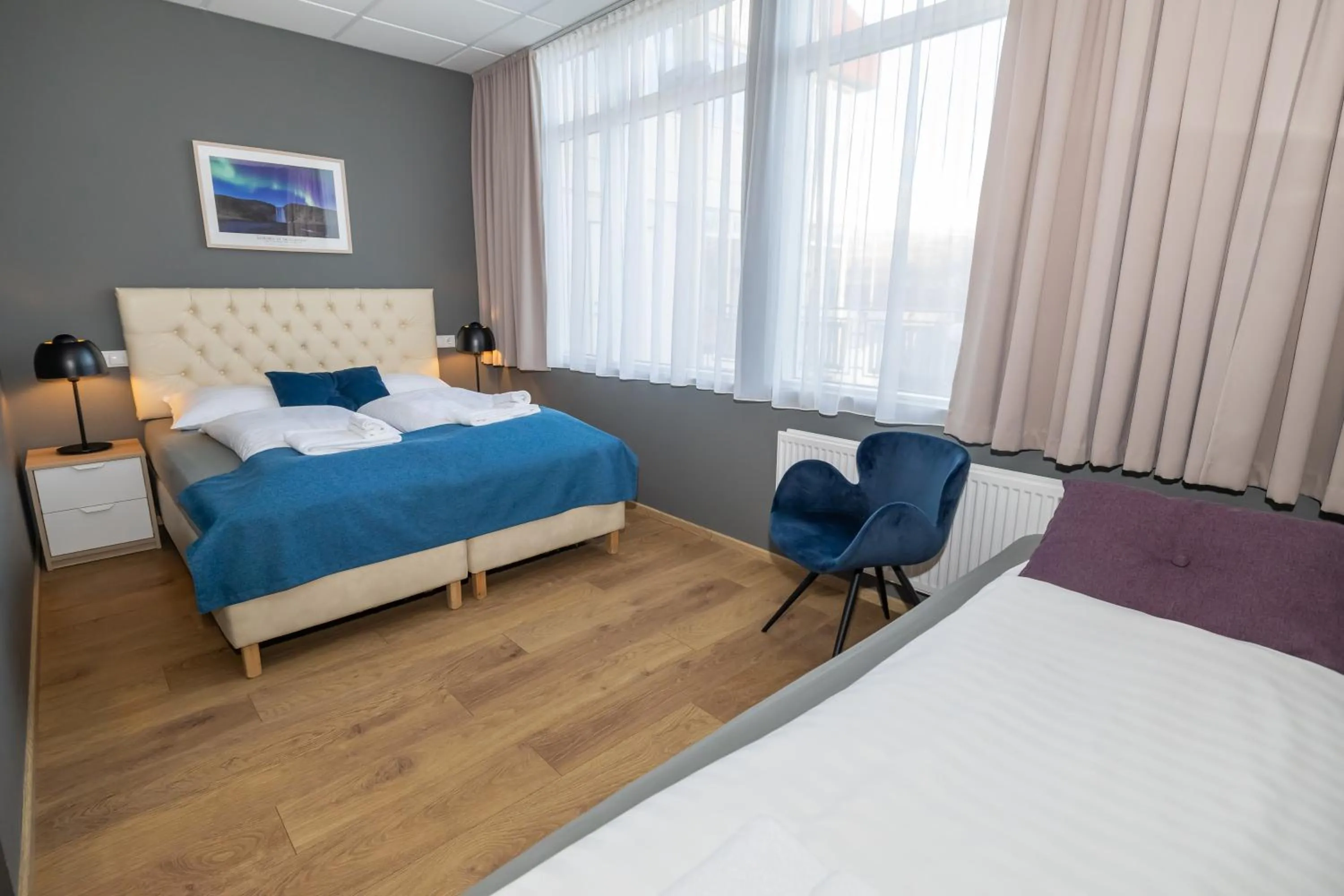 Bedroom, Bed in Hotel Kjarnalundur- Aurora Dream - Lodges and Rooms