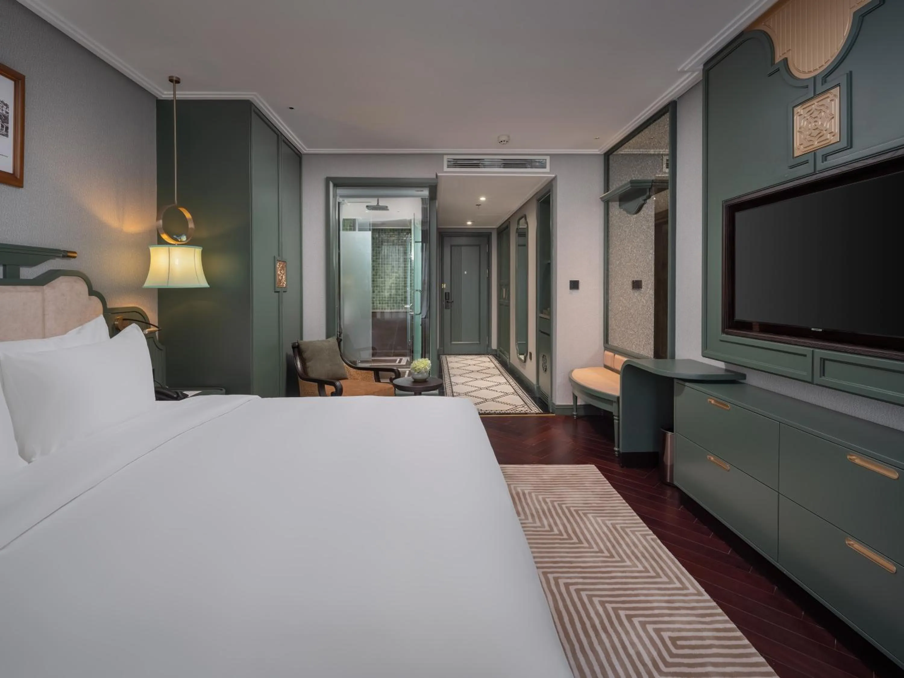 Bed in Tonkin Luxury Boutique Hotel & Spa