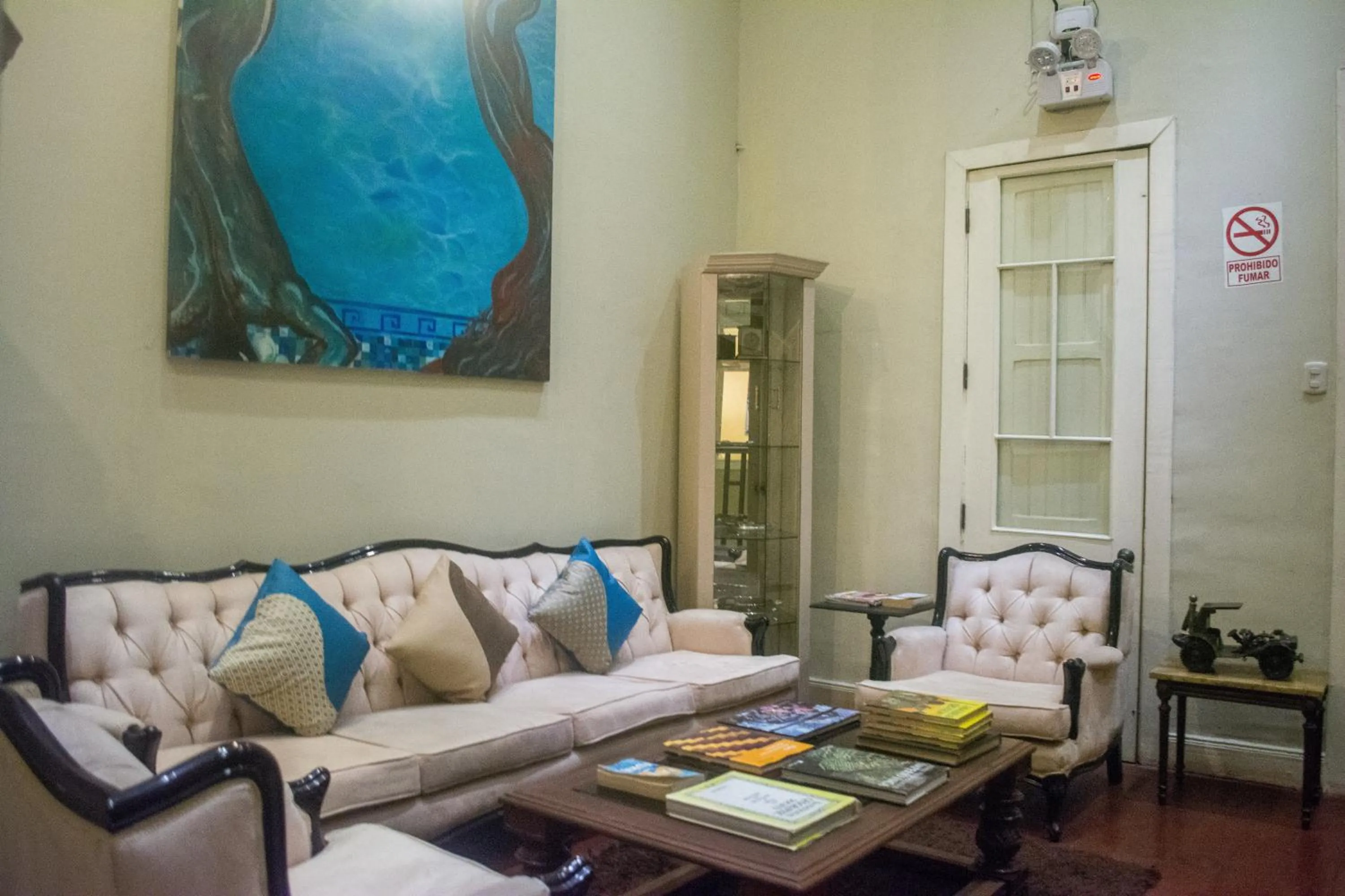 Seating area in Casa Falleri Boutique Hotel