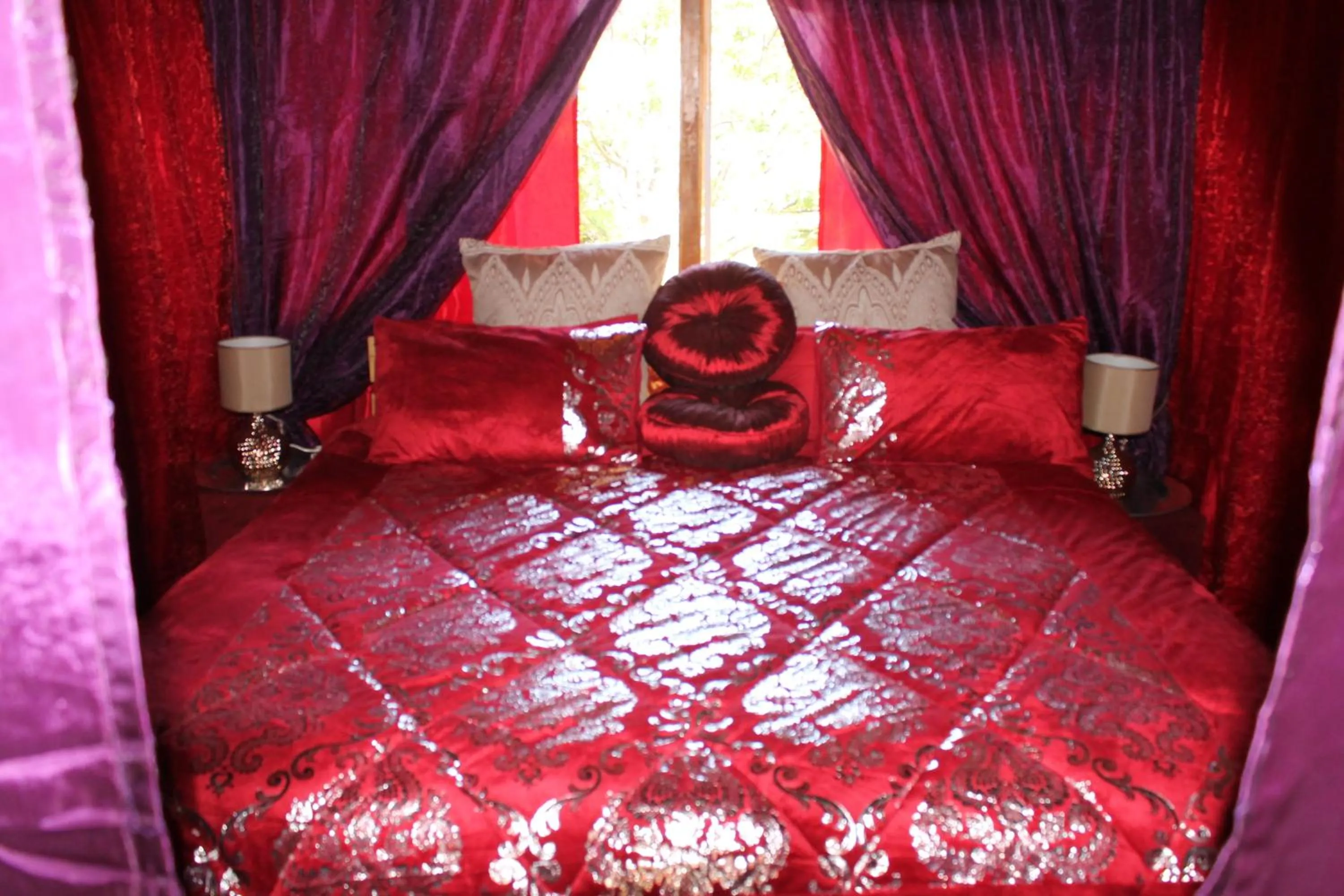 Bed in Pyramids Motel