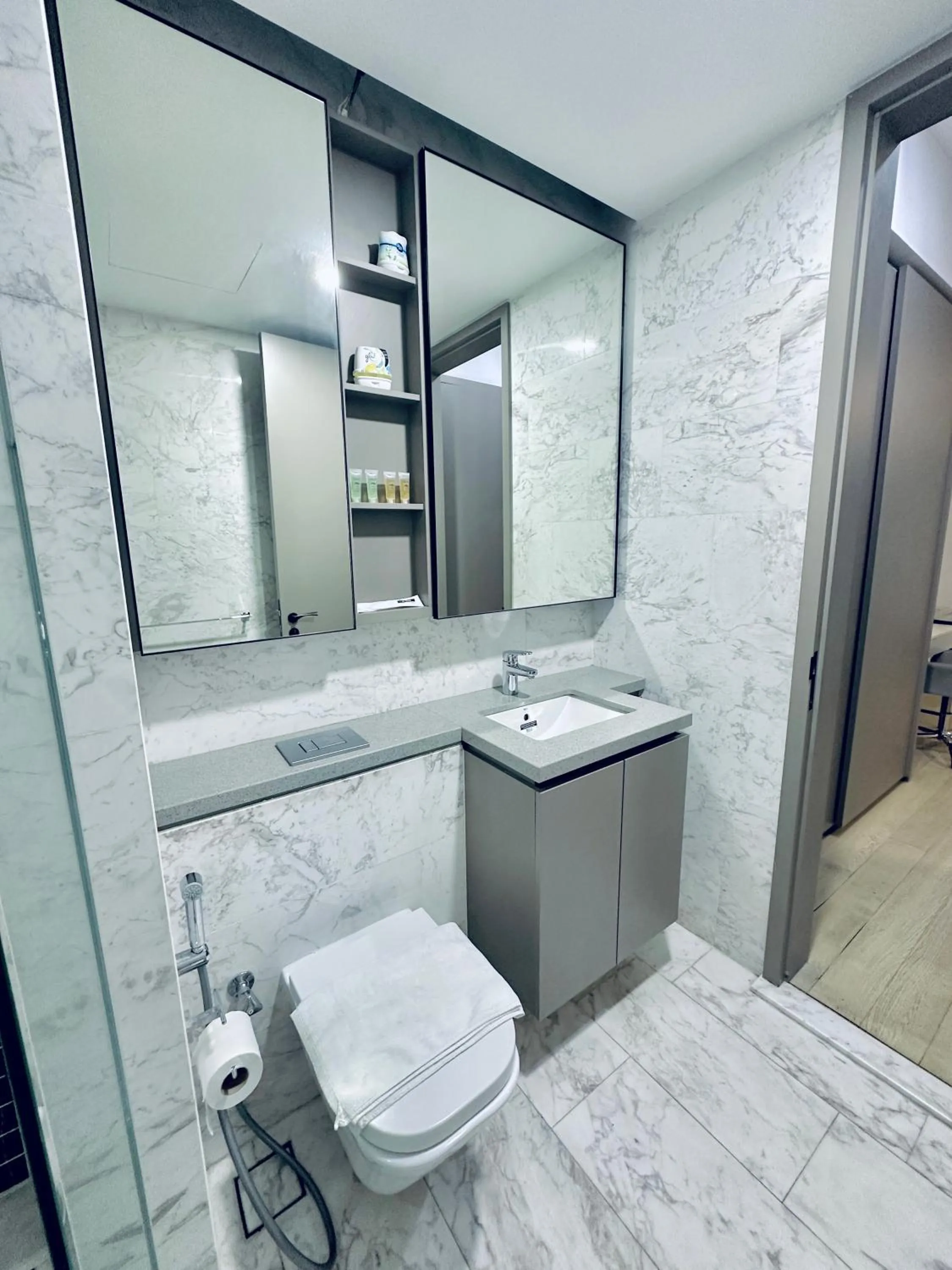 Shower in Eaton Residences By Luna