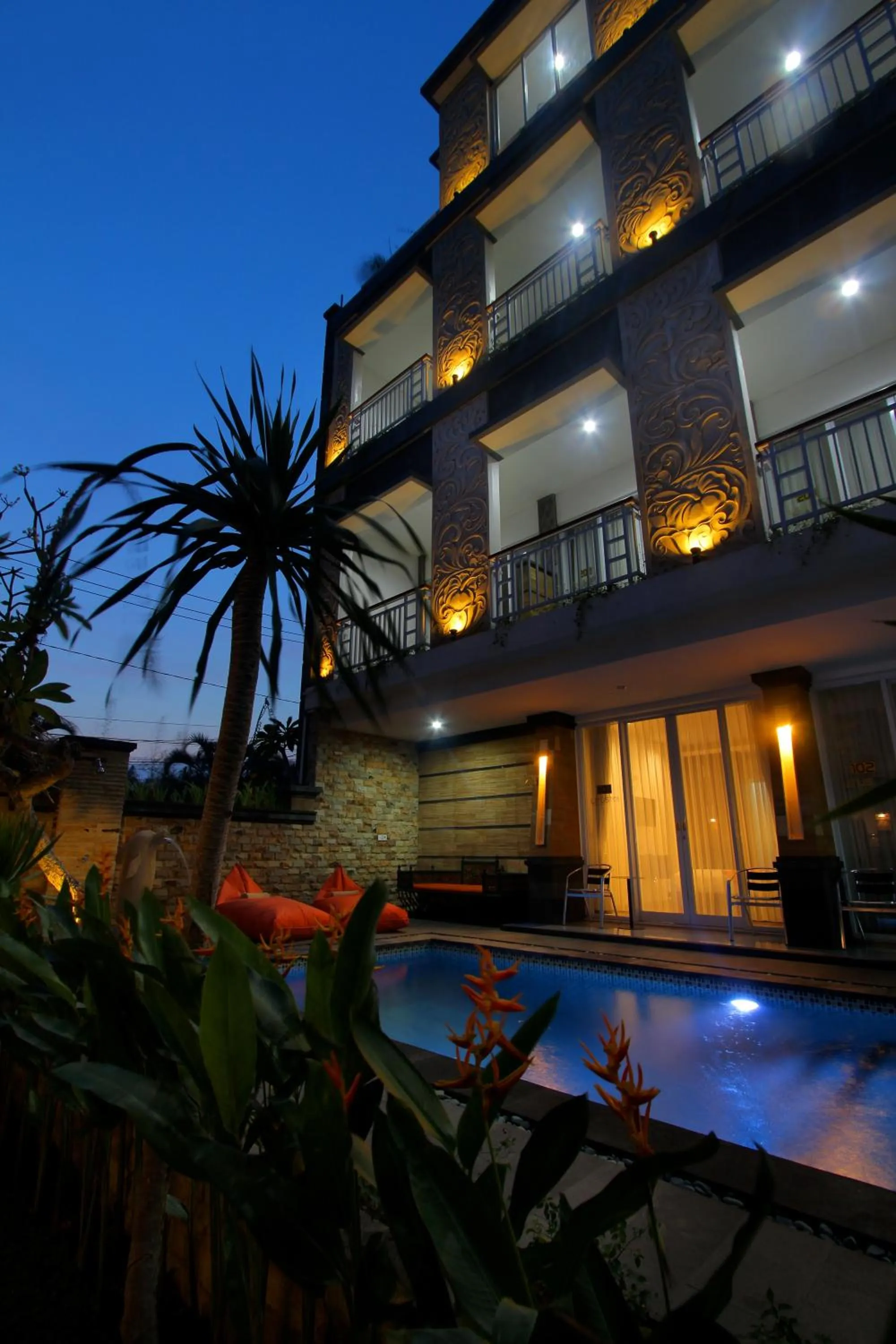 Pool view in Lotus Tirta Seminyak