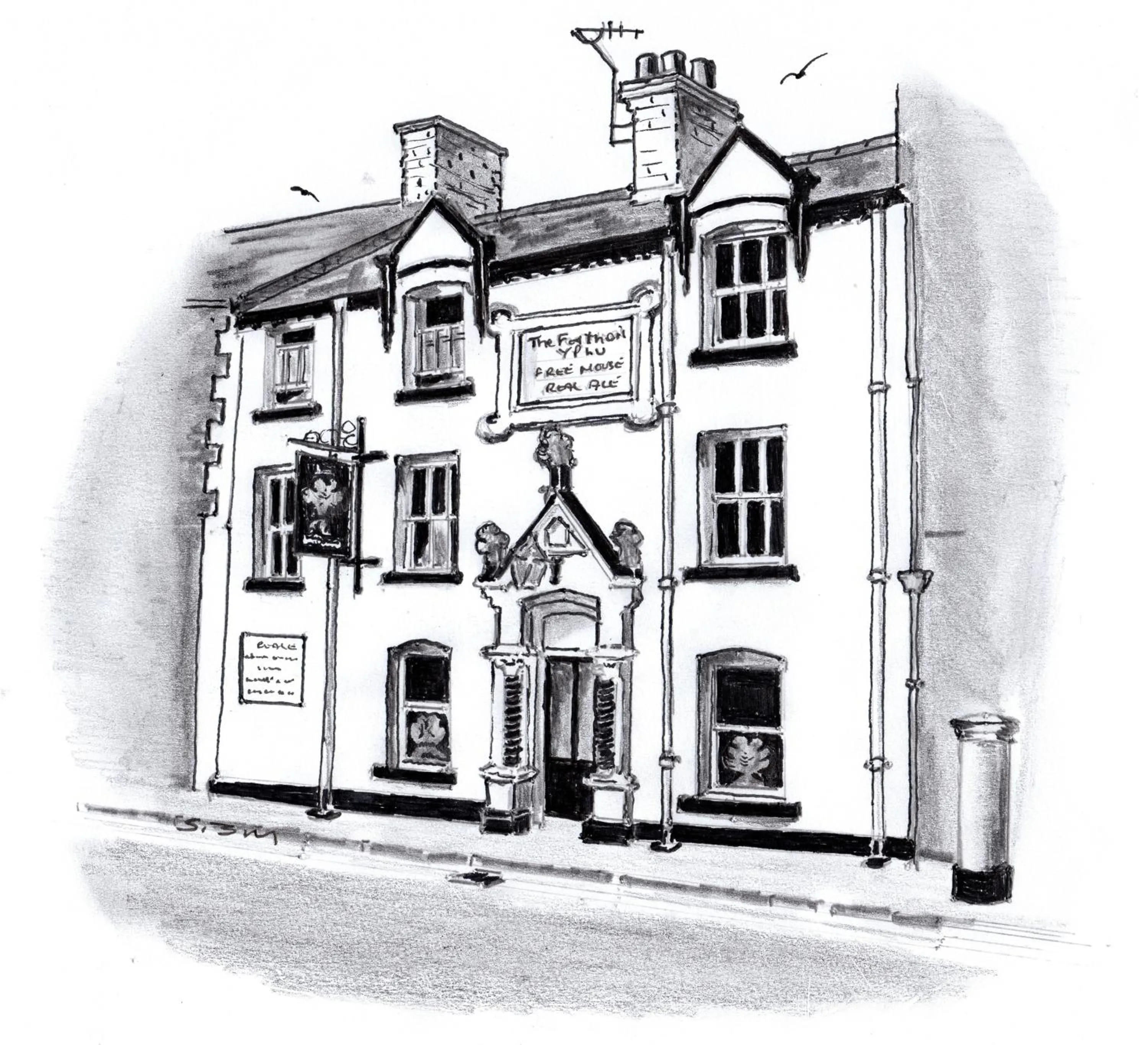 Facade/entrance in The Feathers