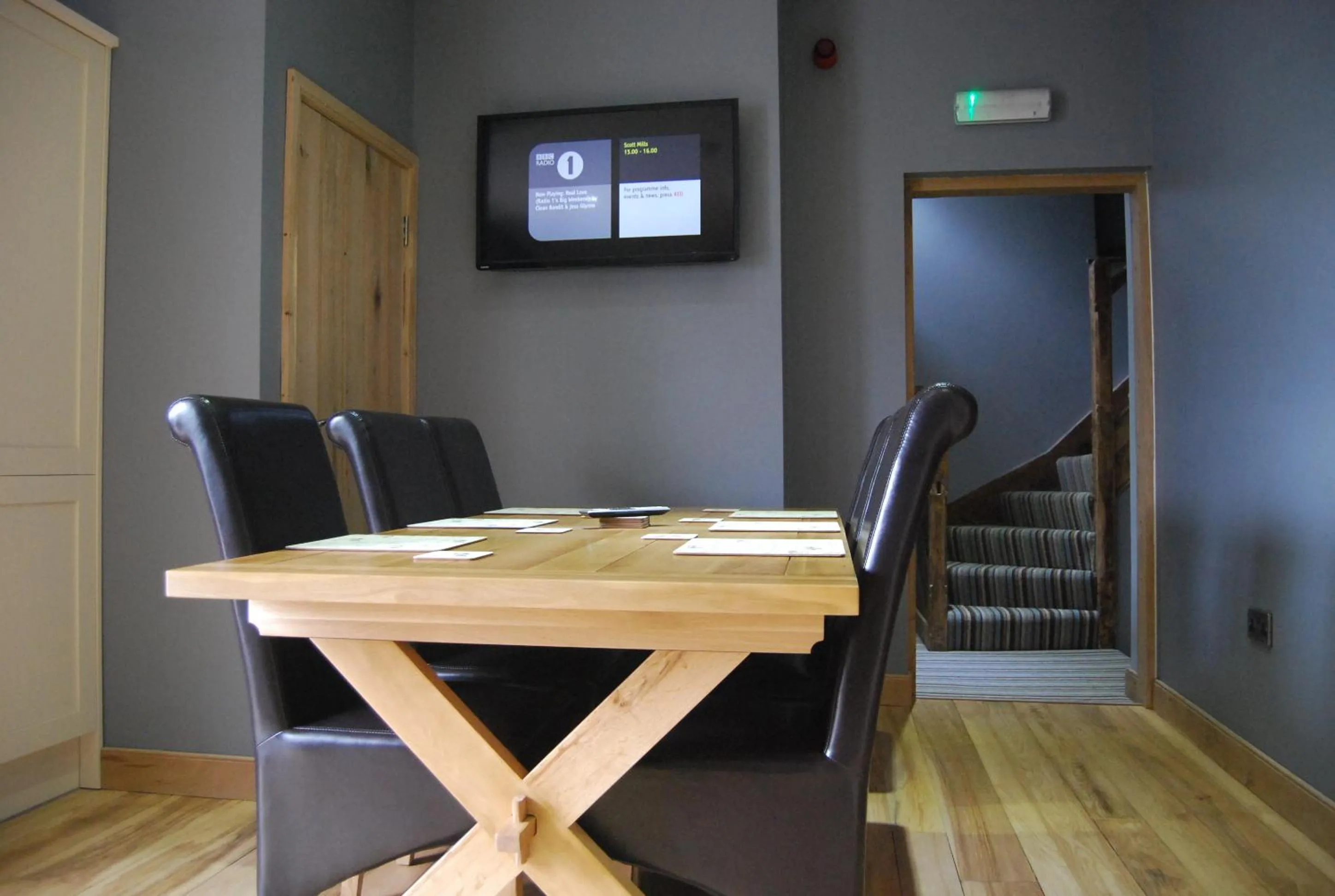 Communal kitchen in The Feathers