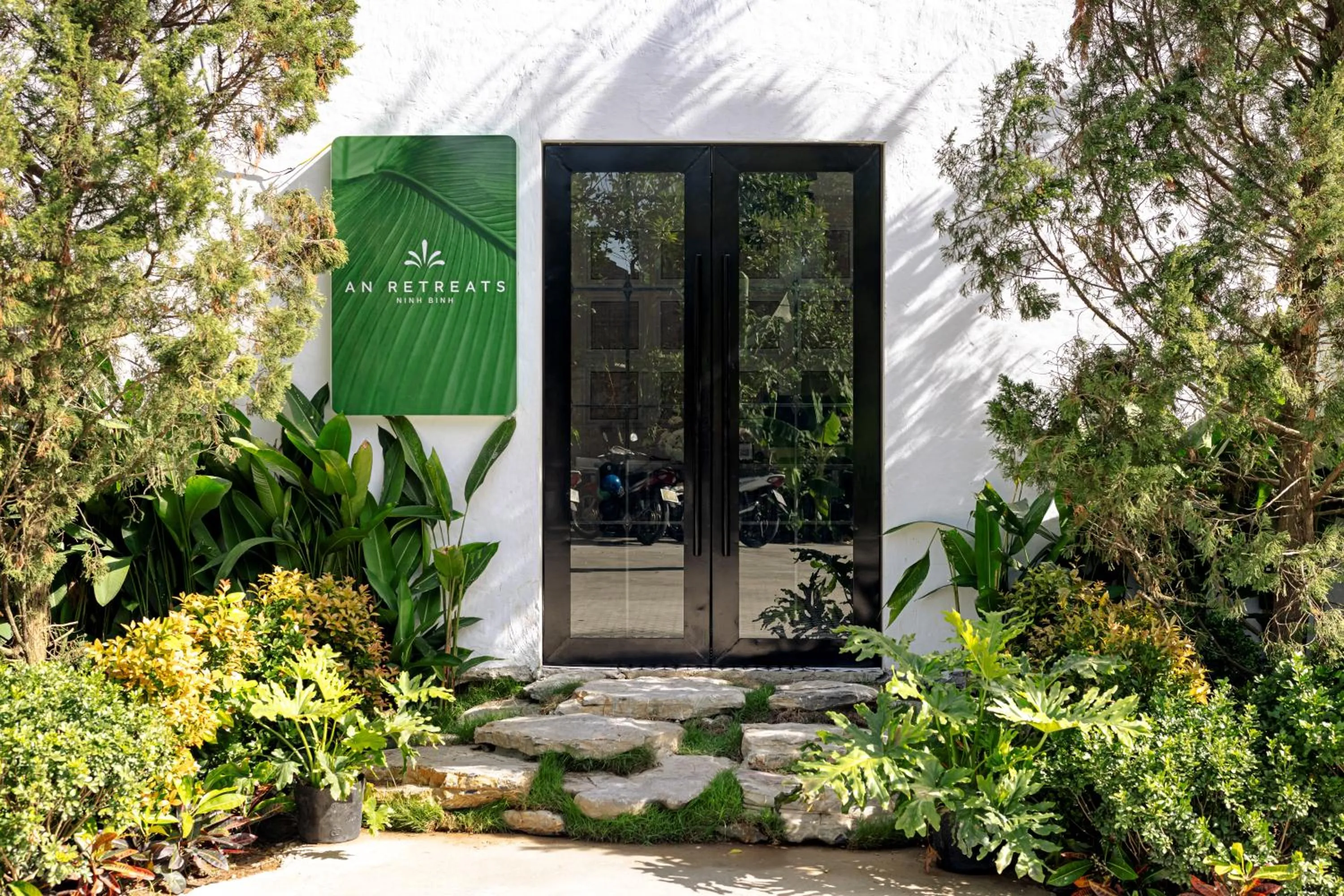 Facade/entrance in AN Retreats Ninh Binh