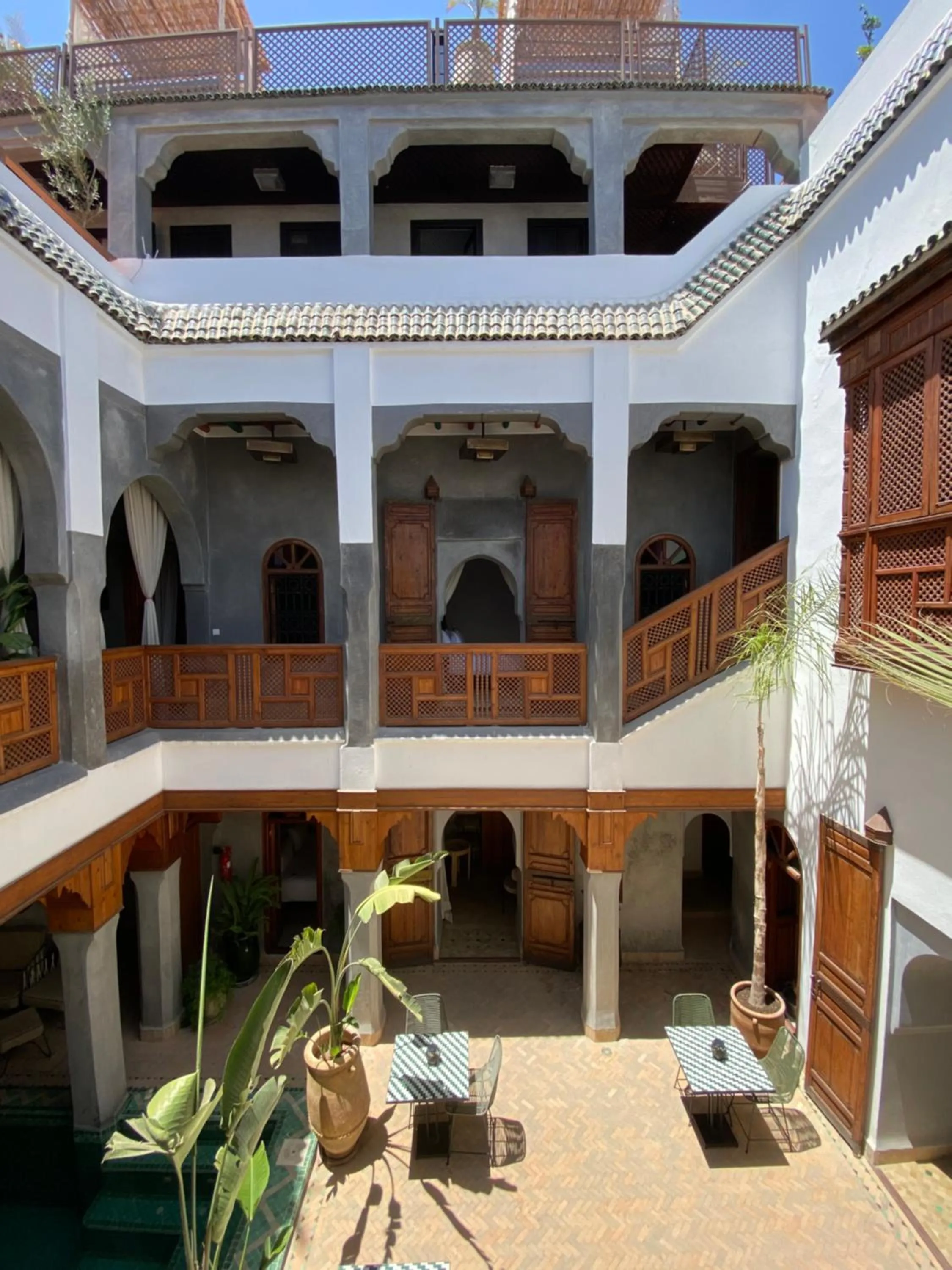 Patio in Riad Bab Yacout & SPA