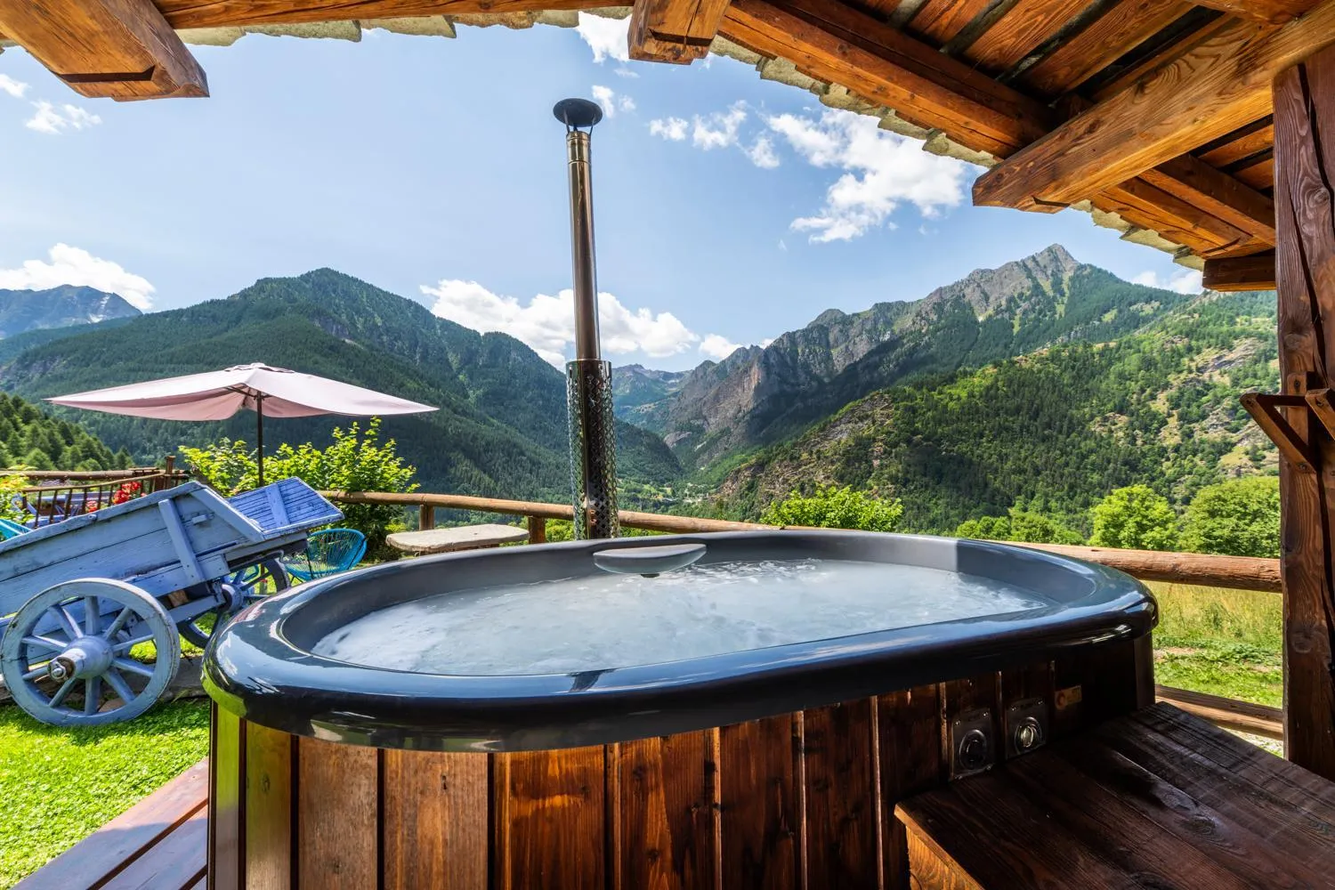 Hot Tub in Brieis Relais Alpino