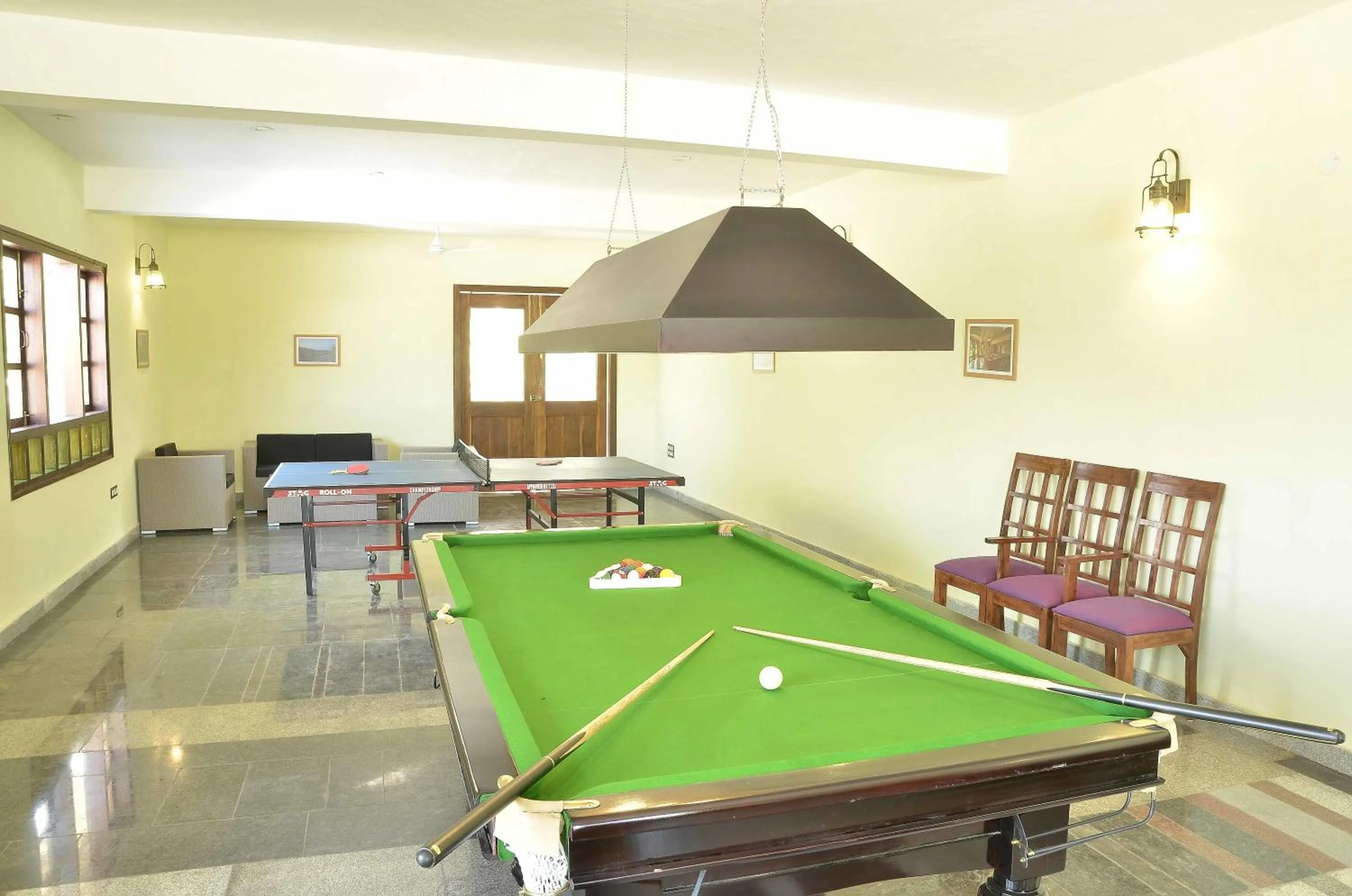 Billiard in Heritage Resort Hampi