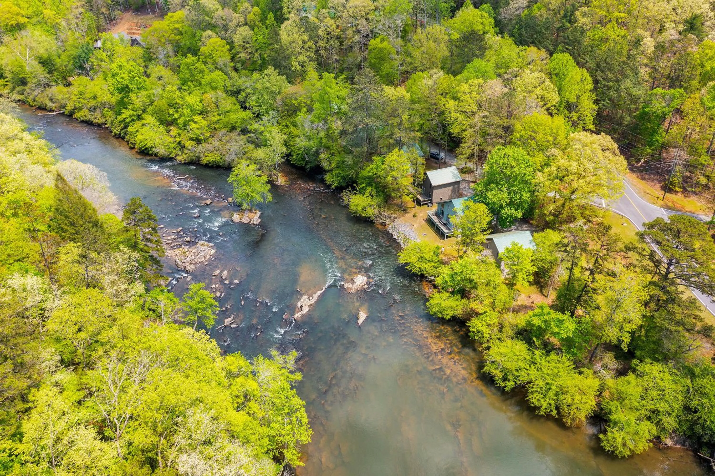 Bird's eye view in Coosawattee River Resort
