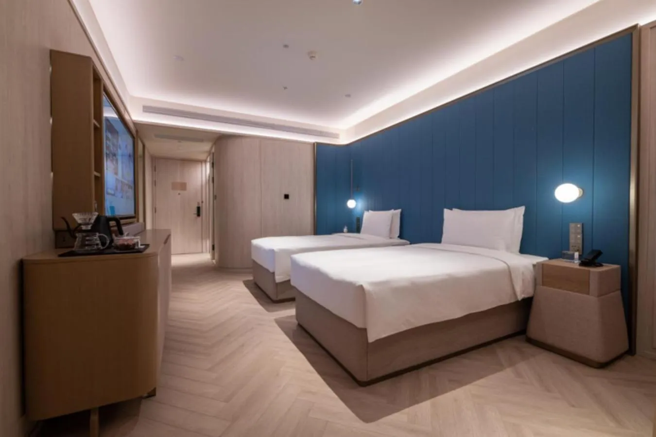 Bedroom in Crystal Orange Beijing Tiantan hospital and Head quarters Hotel