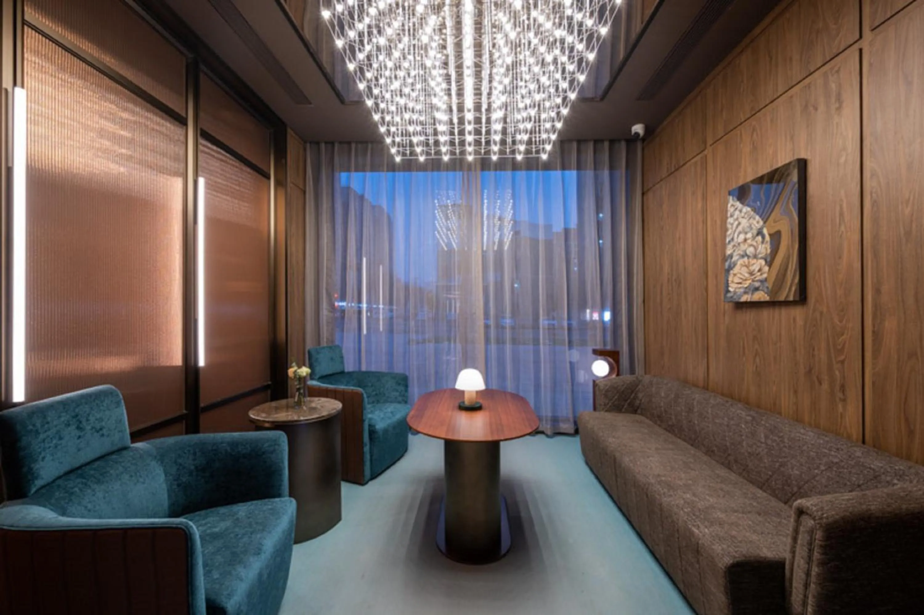 Living room in Crystal Orange Beijing Tiantan hospital and Head quarters Hotel