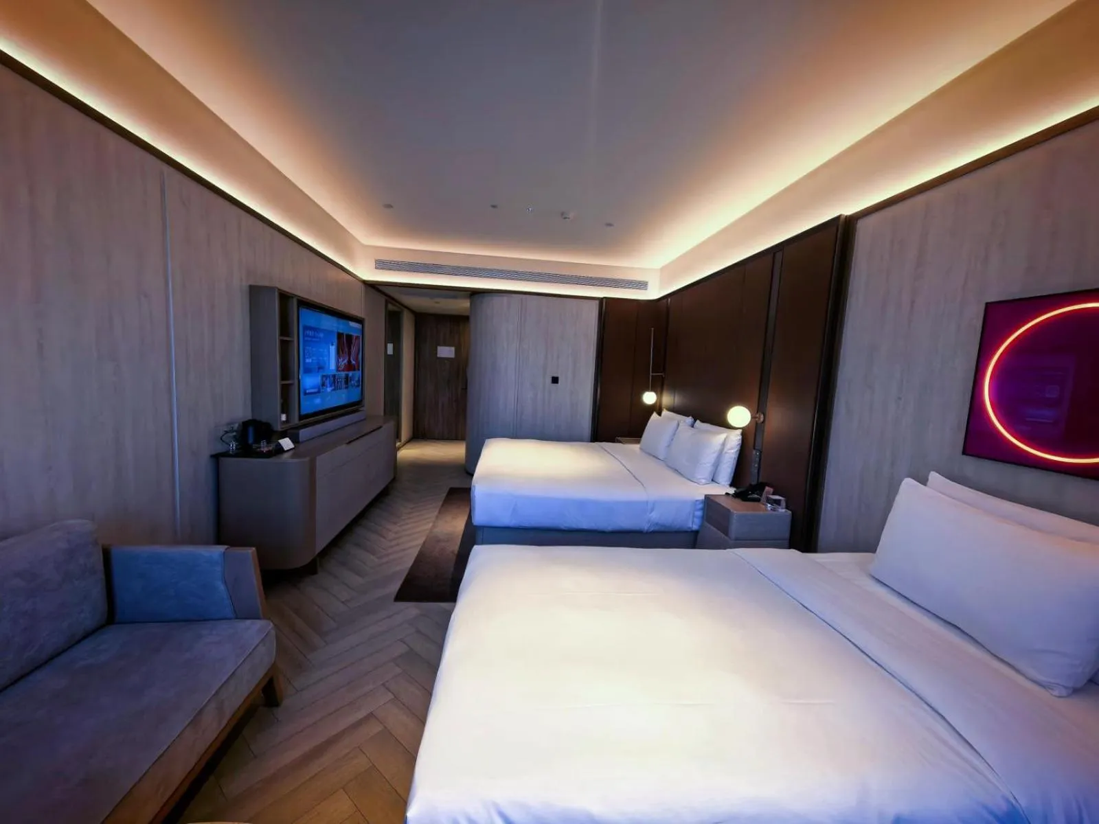 Photo of the whole room in Crystal Orange Beijing Tiantan hospital and Head quarters Hotel