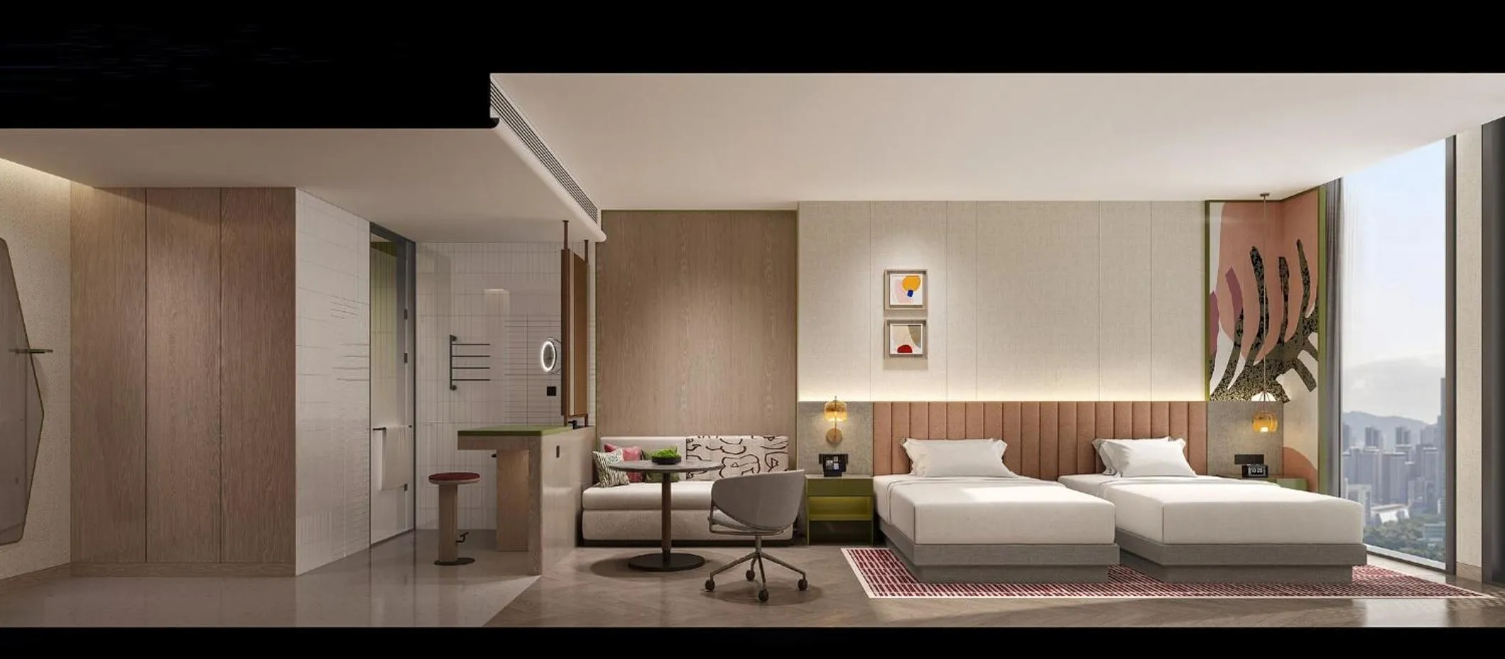 Photo of the whole room in Atwell Suites Shenzhen Nanshan by IHG