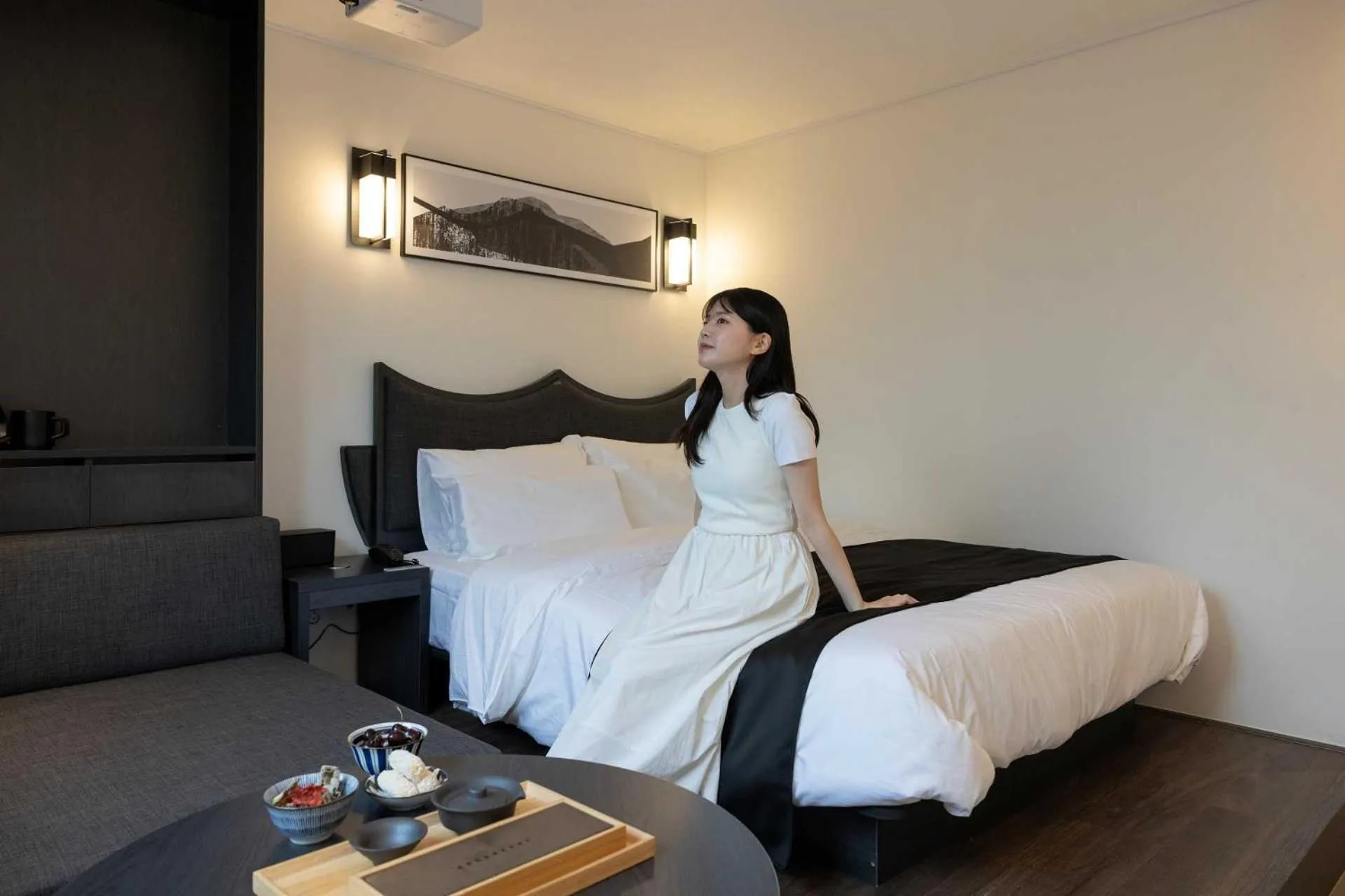 Bed in Anook Hotel and Spa Daejeon Yuseong