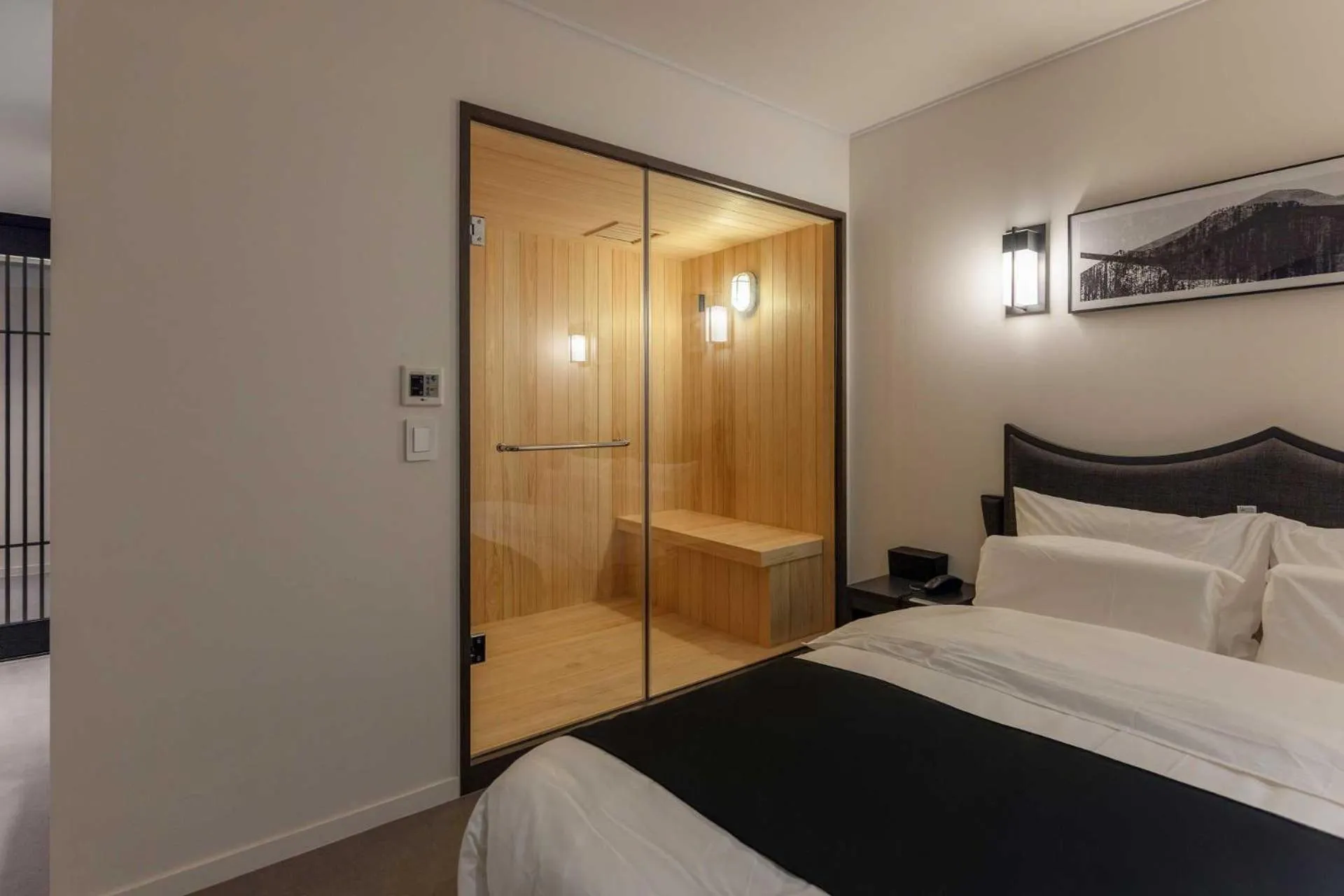 Sauna, Bed in Anook Hotel and Spa Daejeon Yuseong