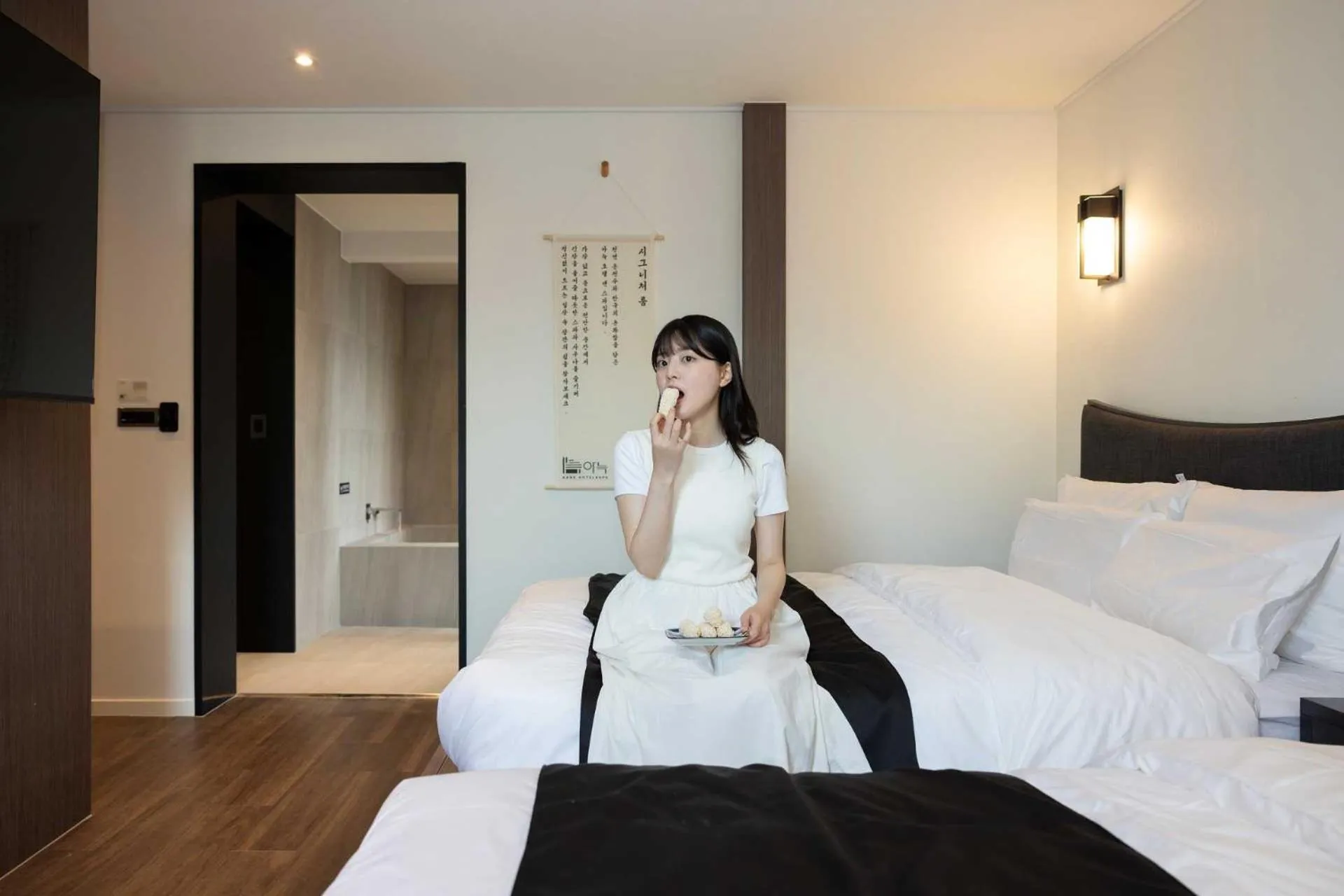 Bed in Anook Hotel and Spa Daejeon Yuseong