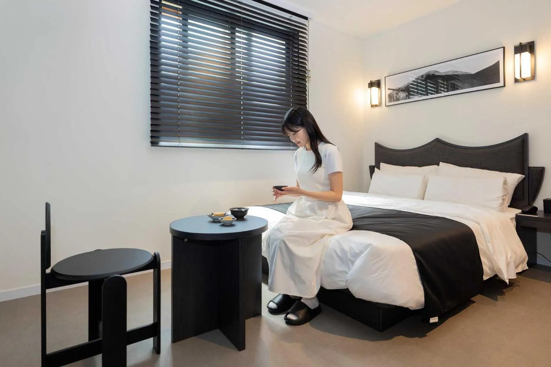 Bed in Anook Hotel and Spa Daejeon Yuseong