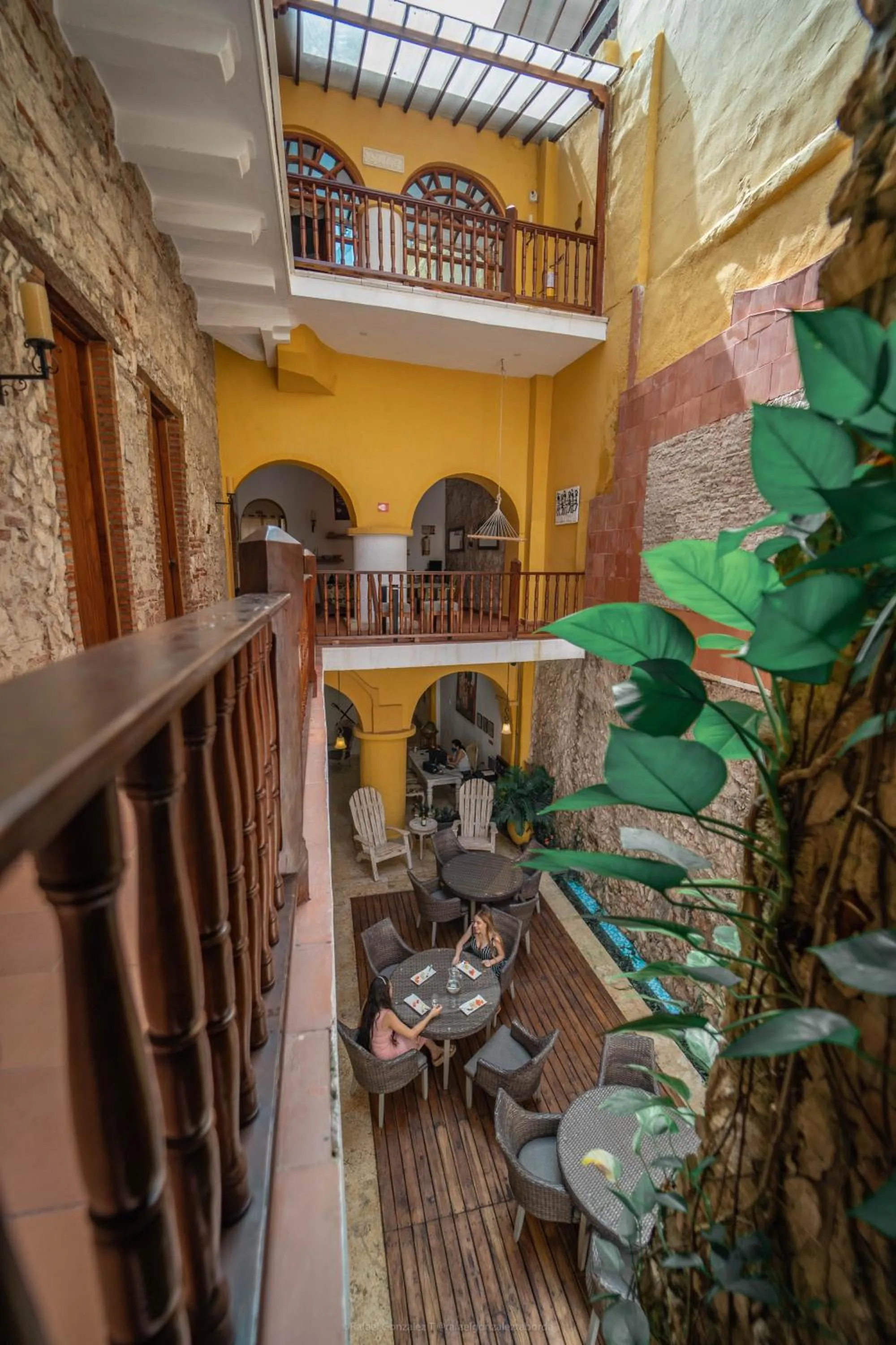 Patio in Hotel Casa Tere