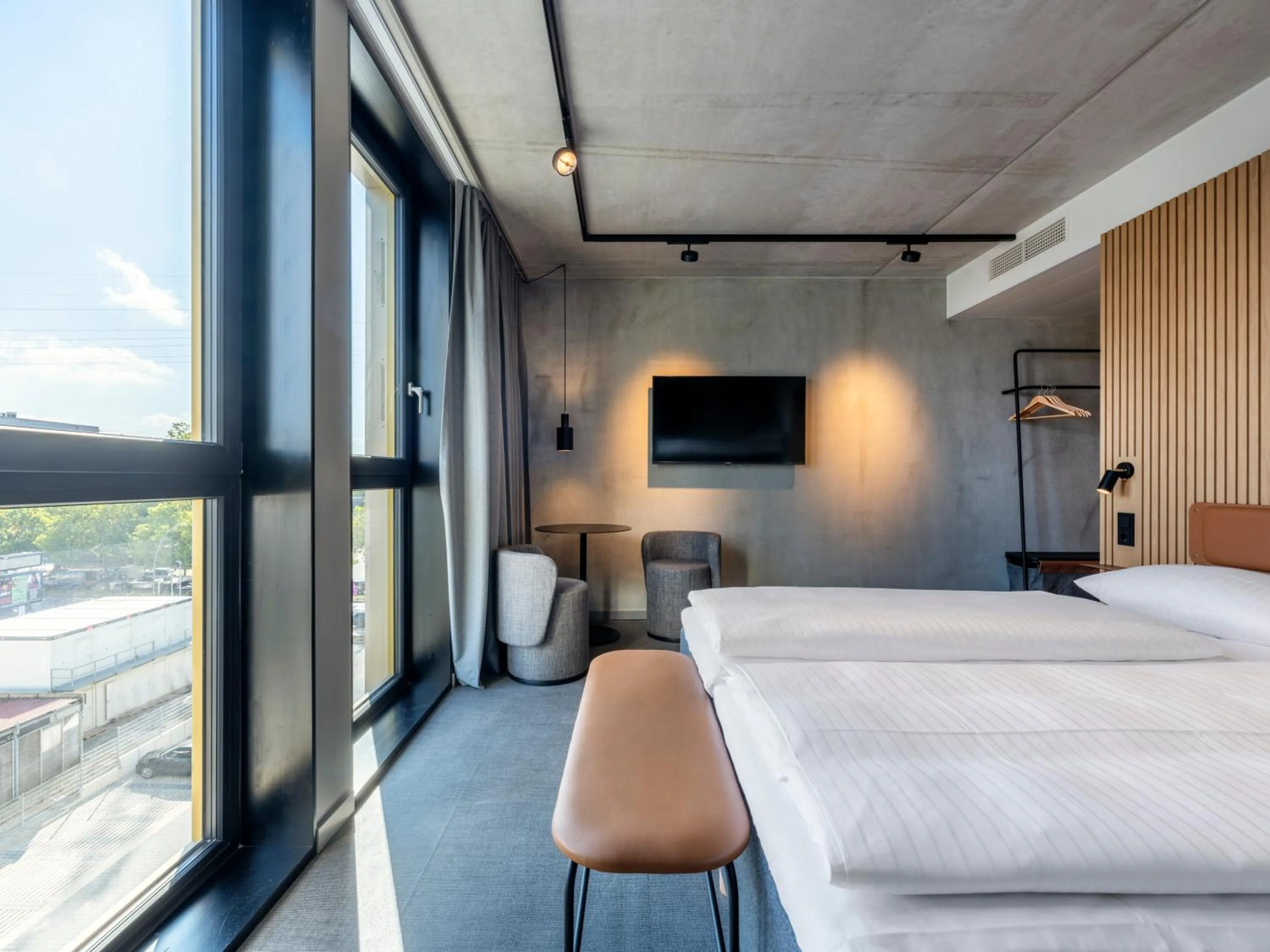 Photo of the whole room, Bed in Zleep Hotel Hamburg Volkspark