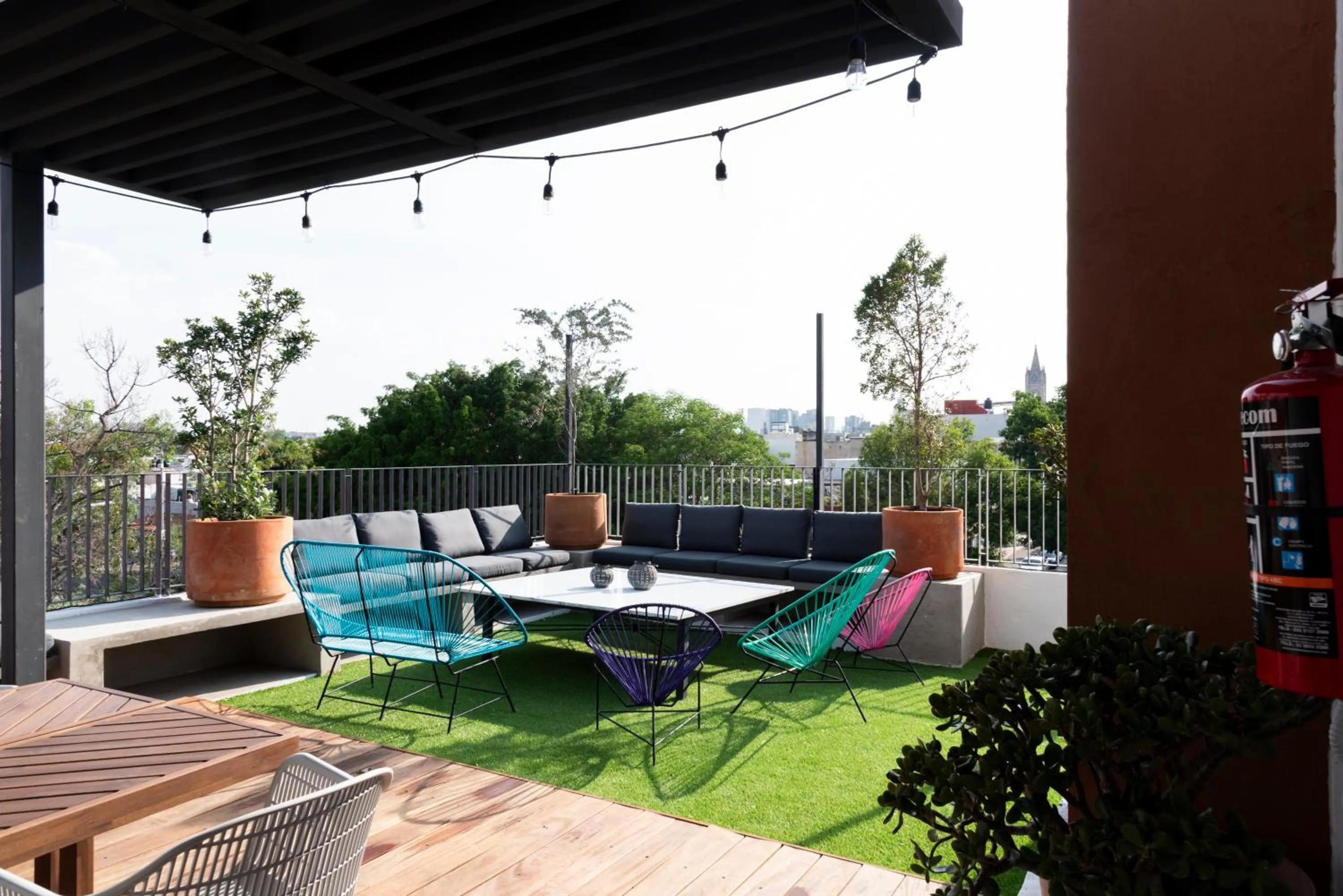 Balcony/Terrace in Hostel Nube Mía