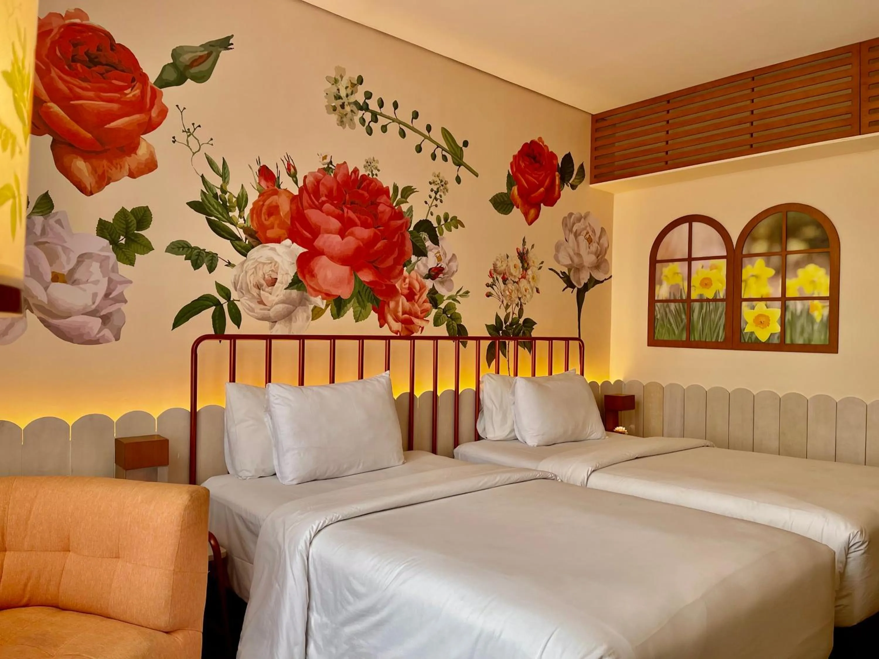Bedroom, Bed in Hemangini Hotel Bandung