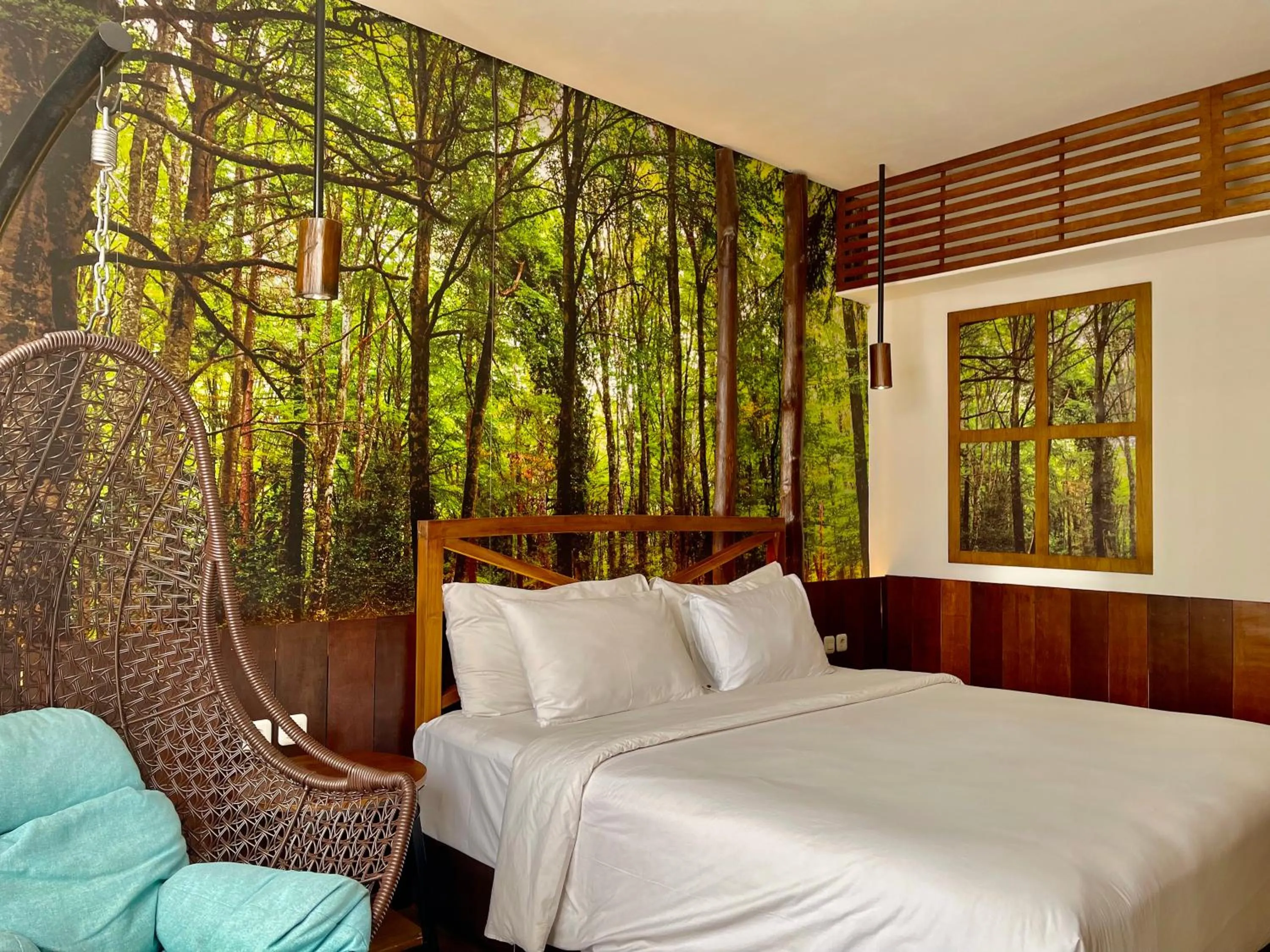 Bedroom, Bed in Hemangini Hotel Bandung
