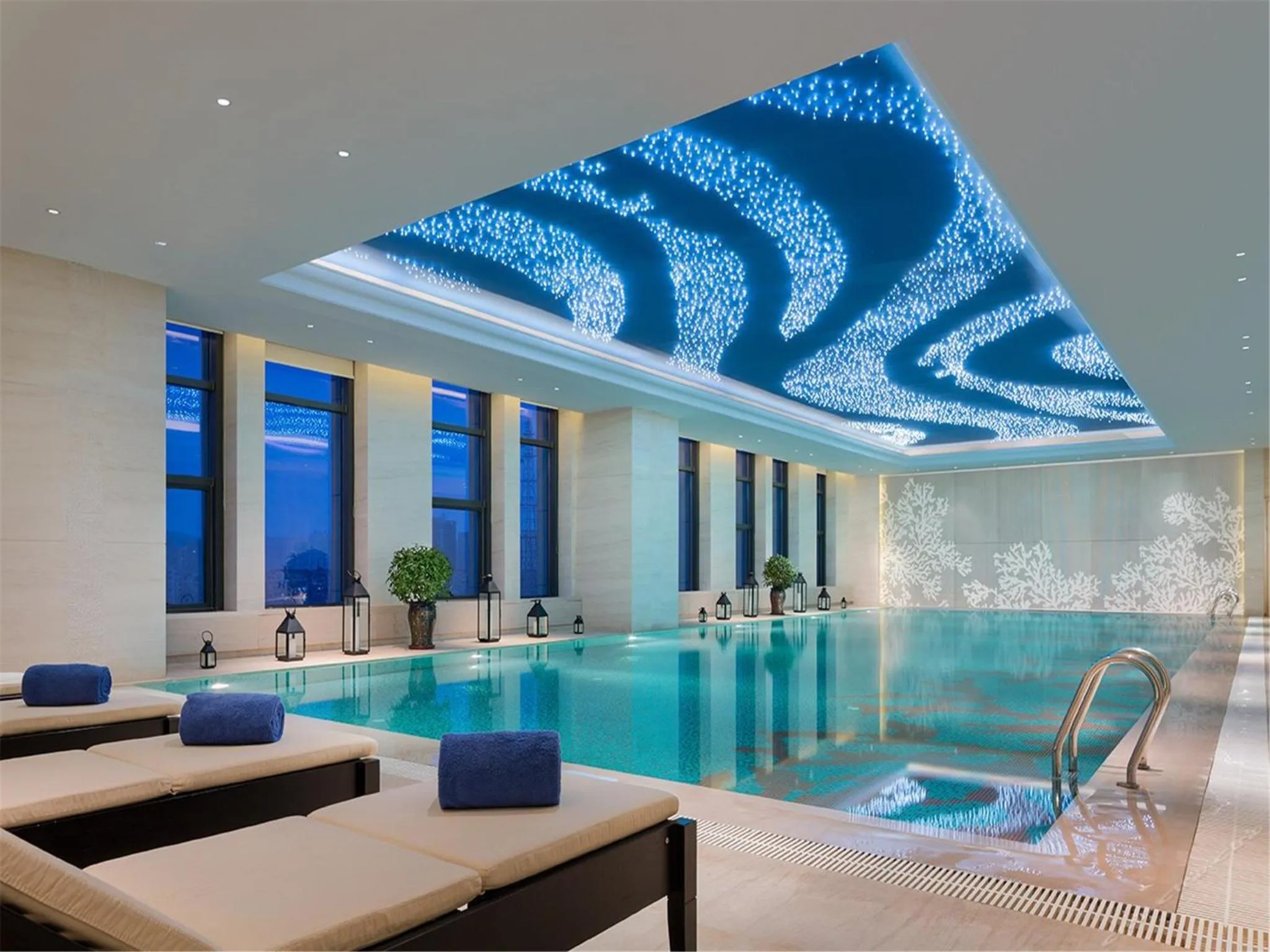 Swimming pool in Wanda Realm Fushun