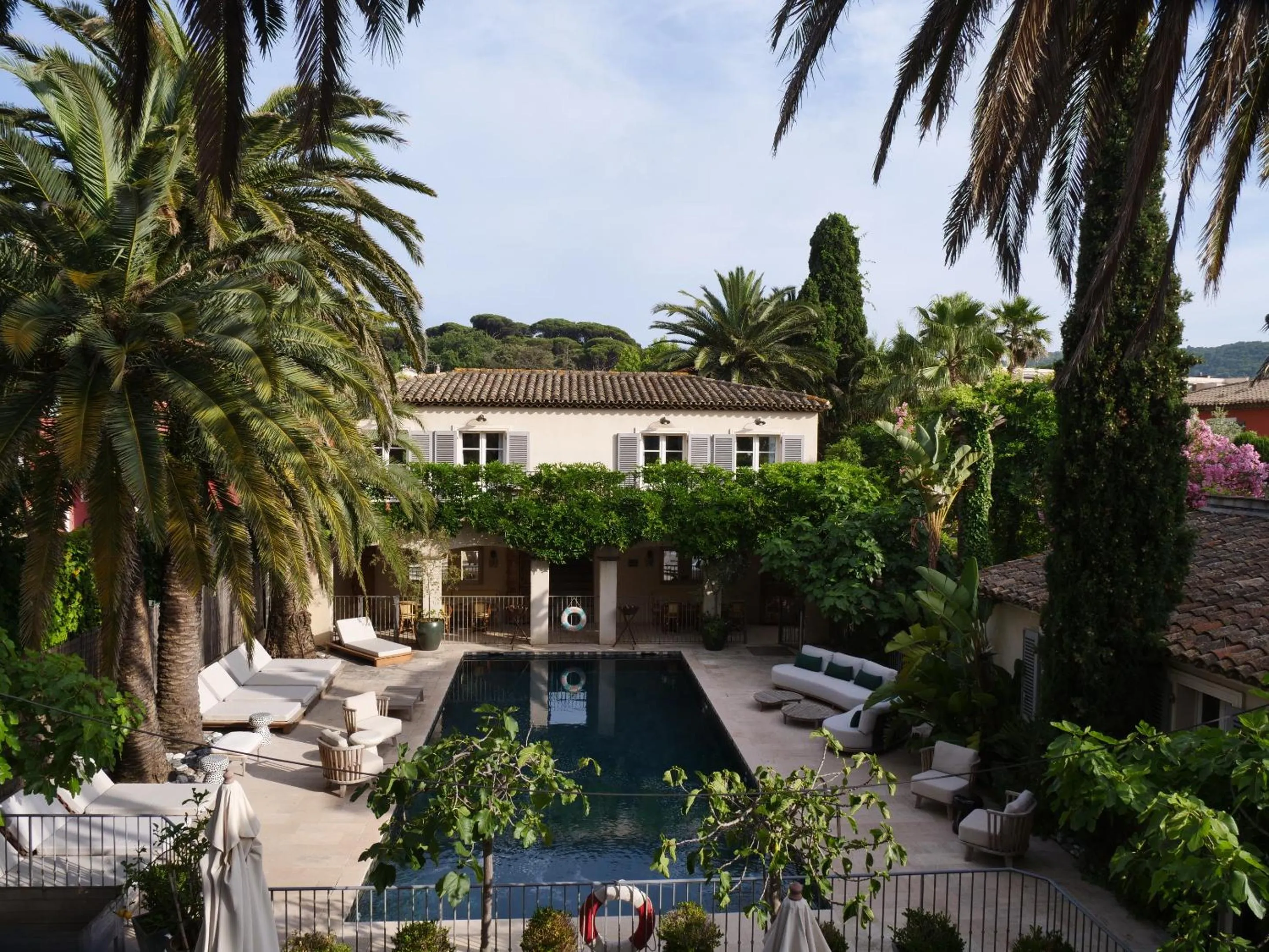 Pool view in Pastis Hotel Saint-Tropez