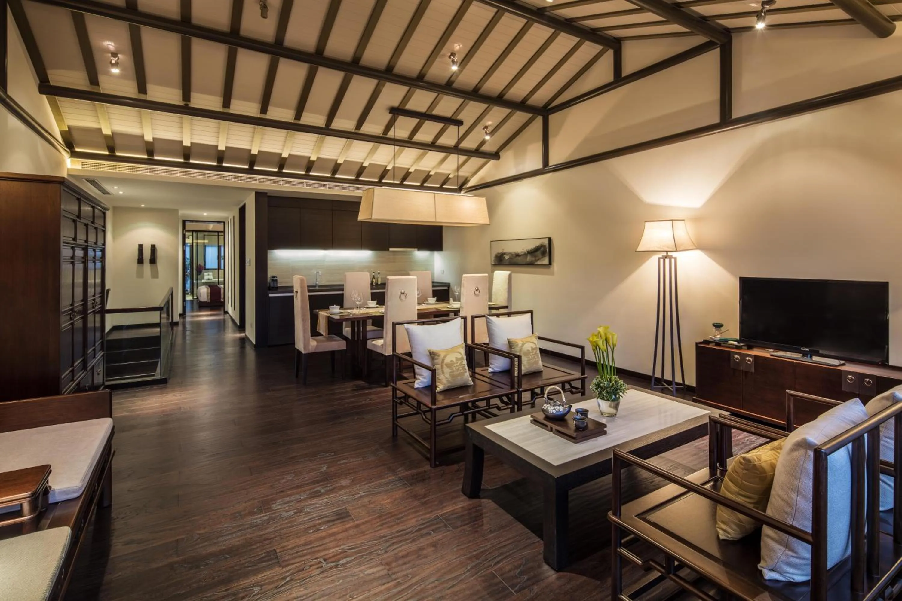 Living room in Banyan Tree Huangshan