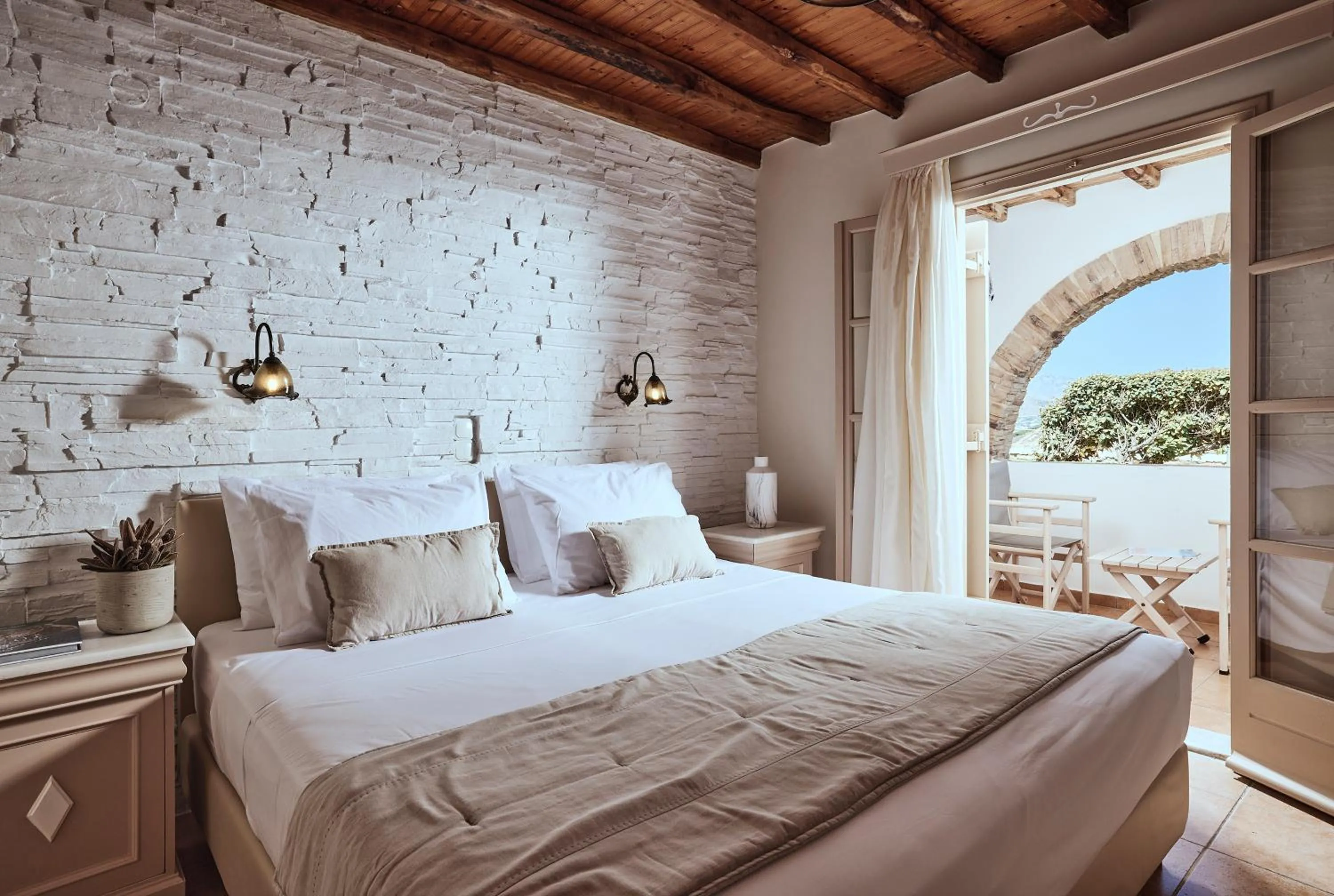 Bed in Naxos Magic Village