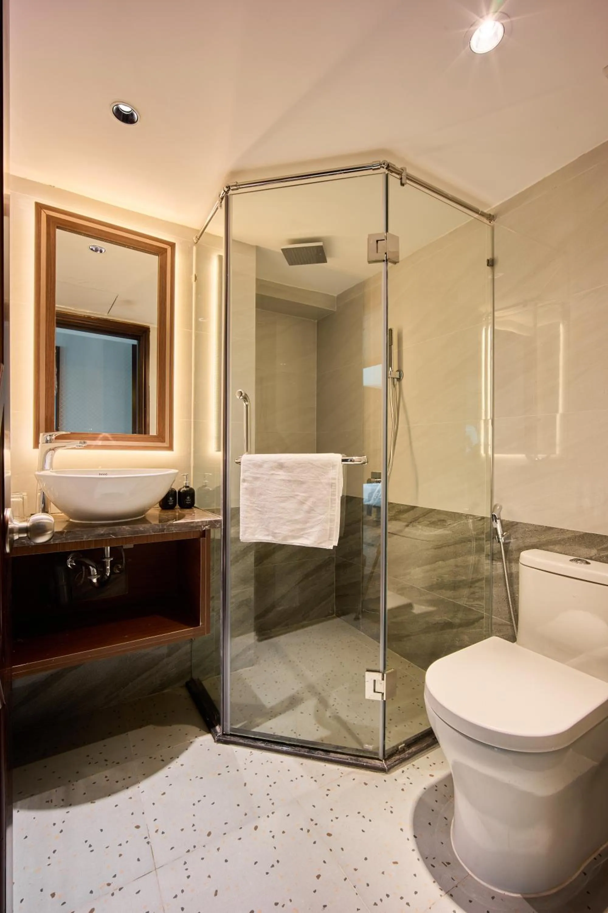 Shower in Elite Luxury Hotel