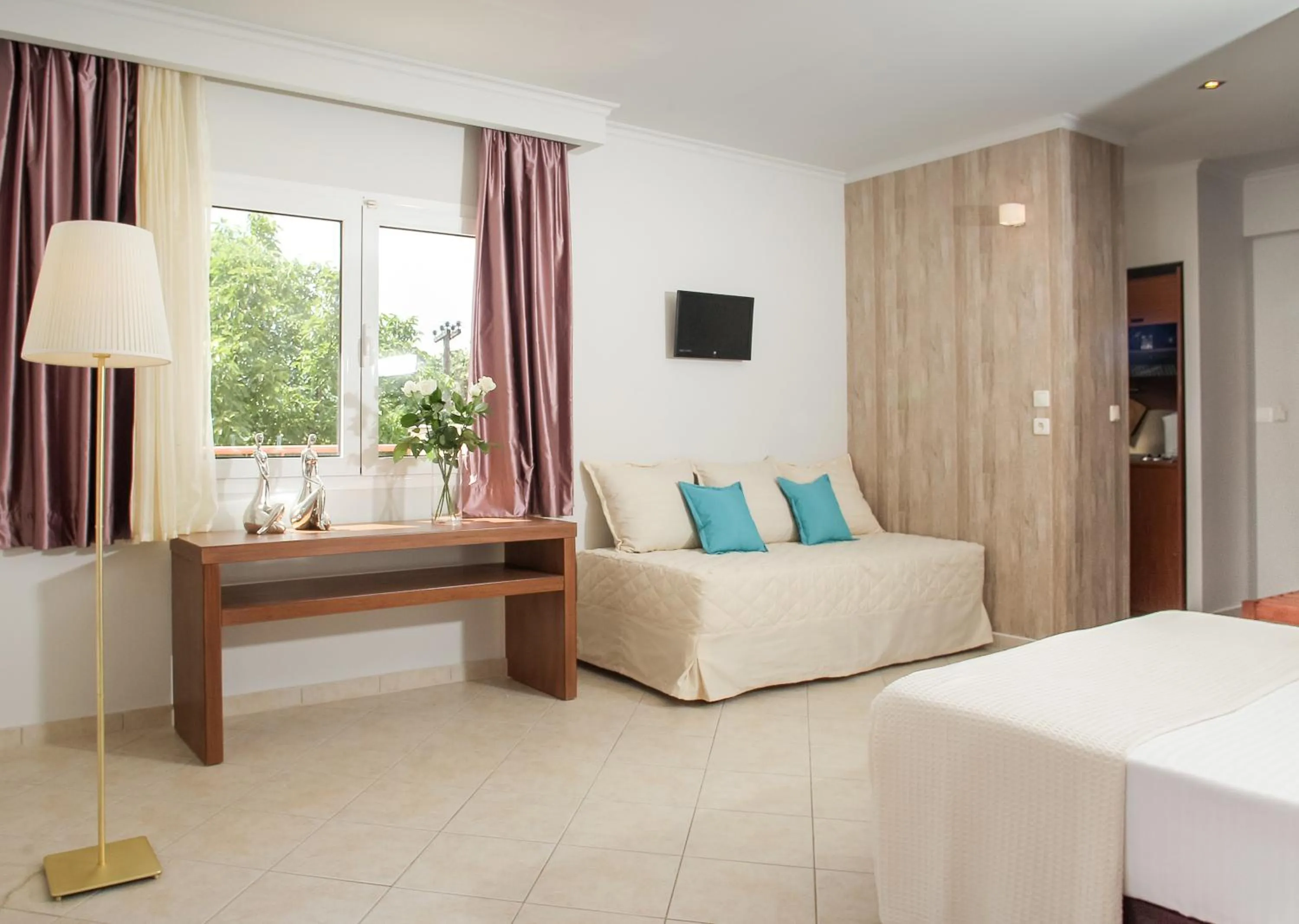 Decorative detail, Bed in Electra Hotel