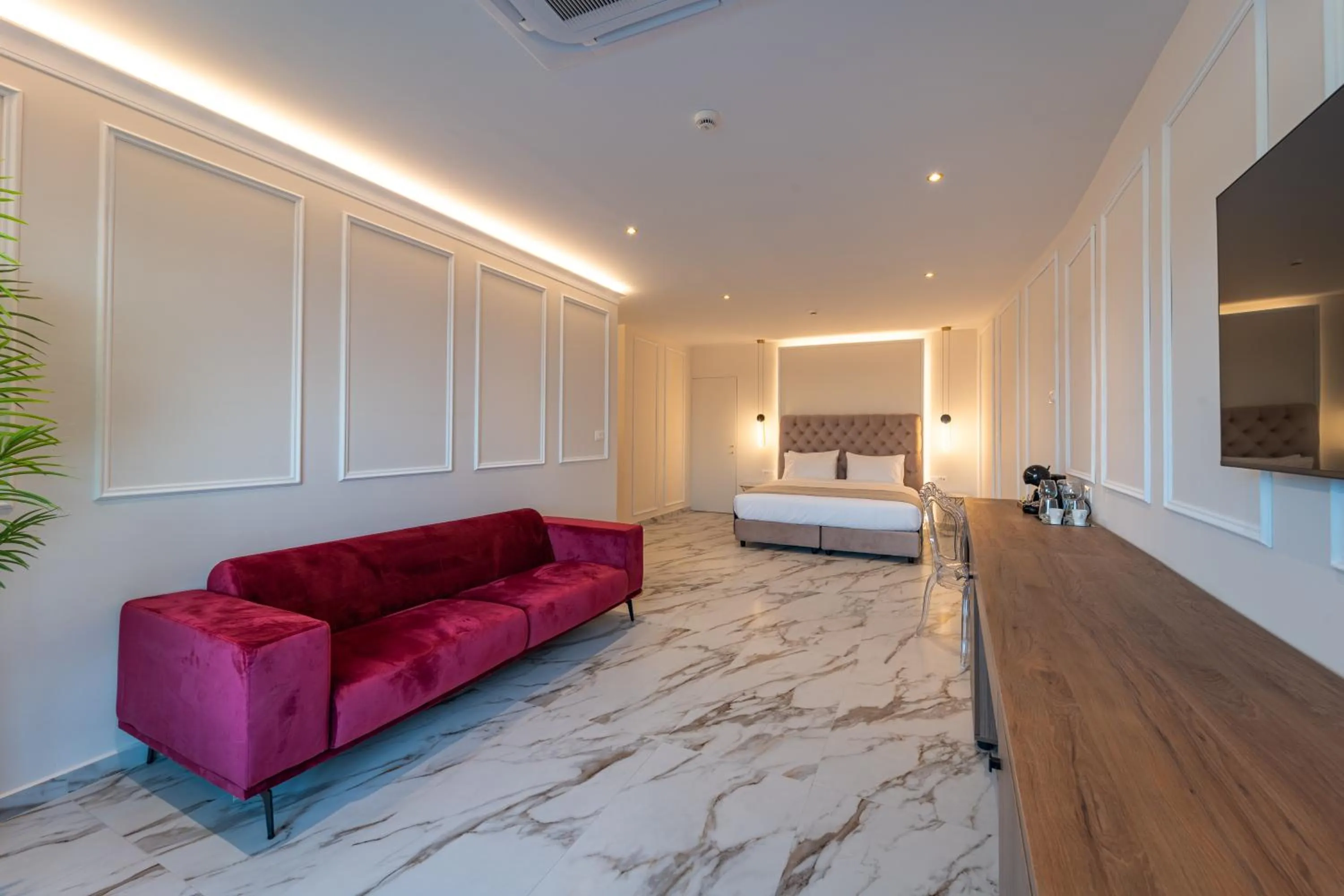 Bedroom, Bed in Philia Center Suites