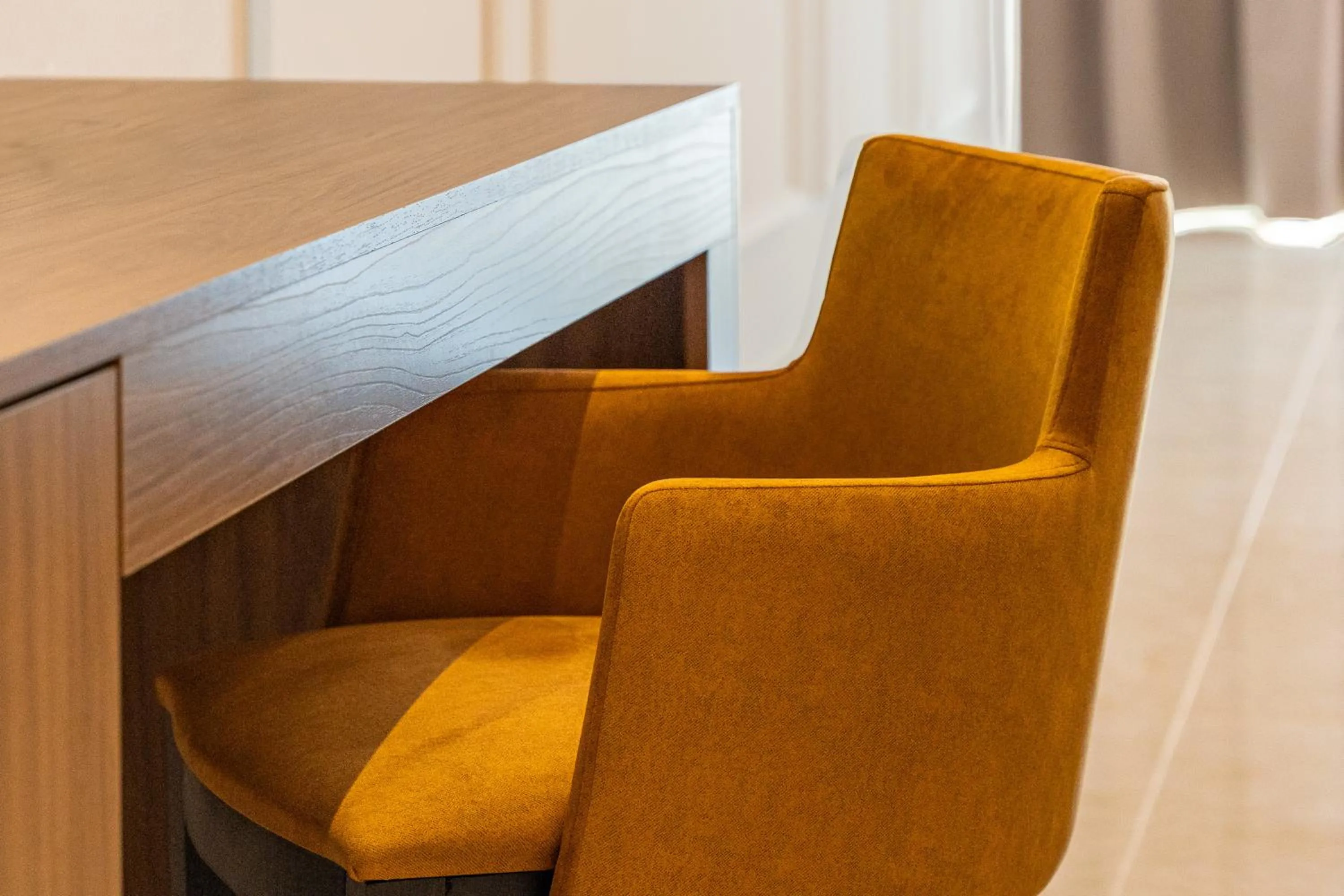 Seating area in Philia Center Suites