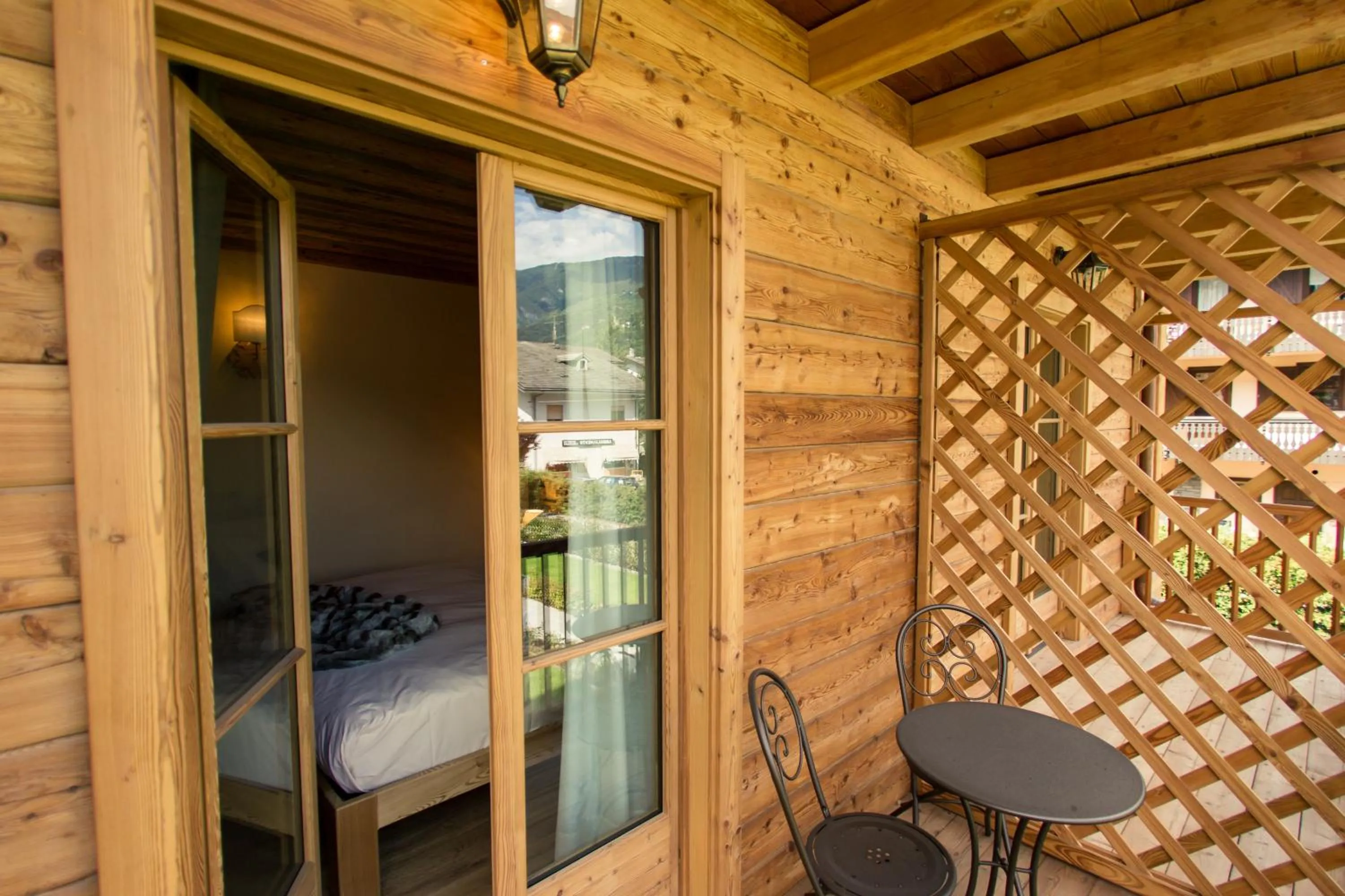 Balcony/Terrace in Hotel Les Montagnards