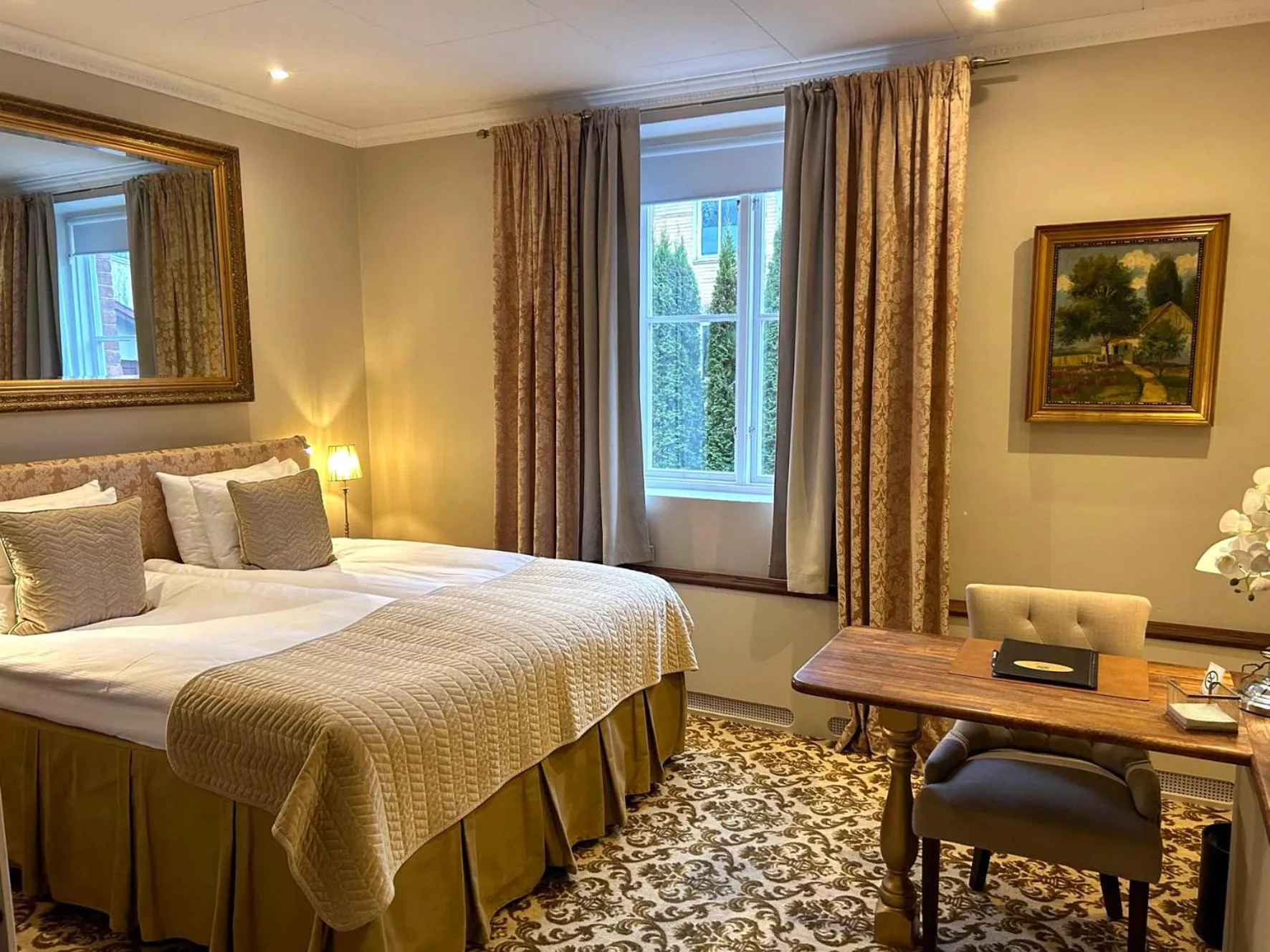 Bed in Sockerslottet Hotell