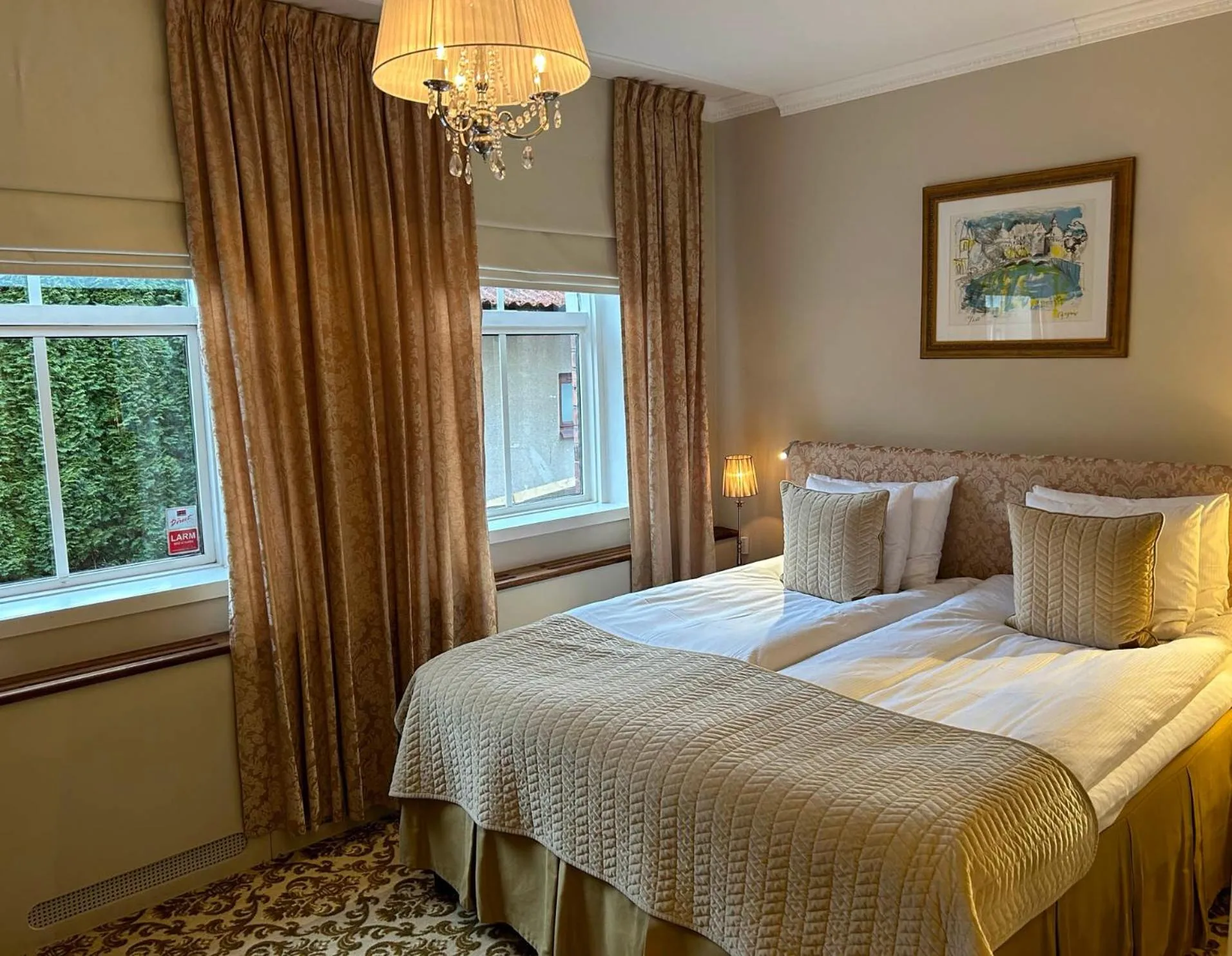 Bed in Sockerslottet Hotell