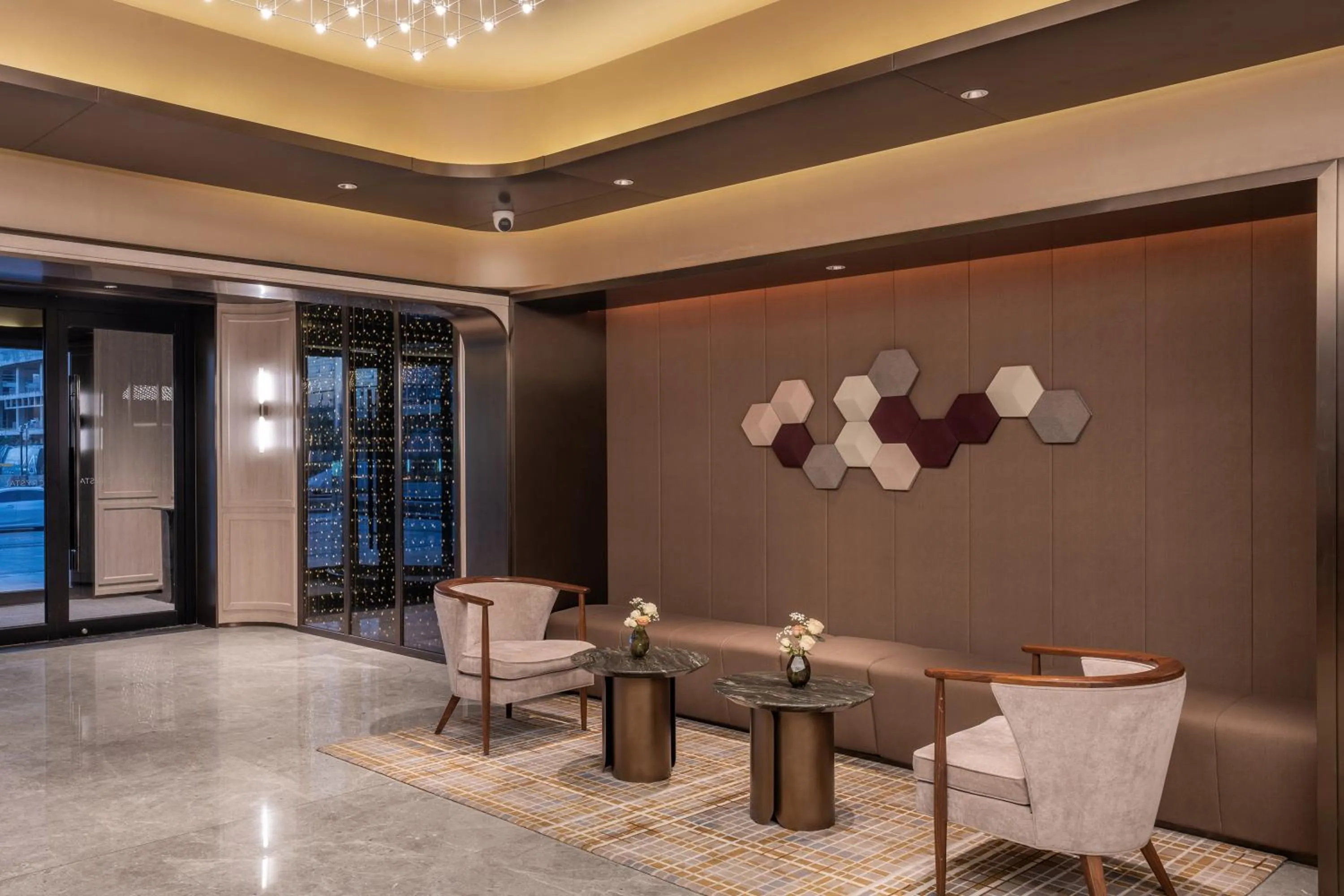 Lobby or reception in Jingdong Headquarters Crystal Orange Hotel, Yizhuang, Beijing