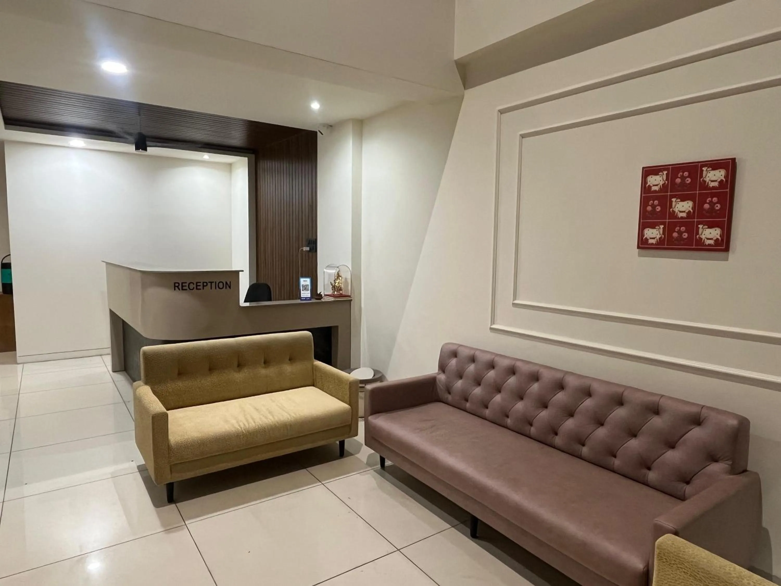 Lobby or reception in Hotel Tilak