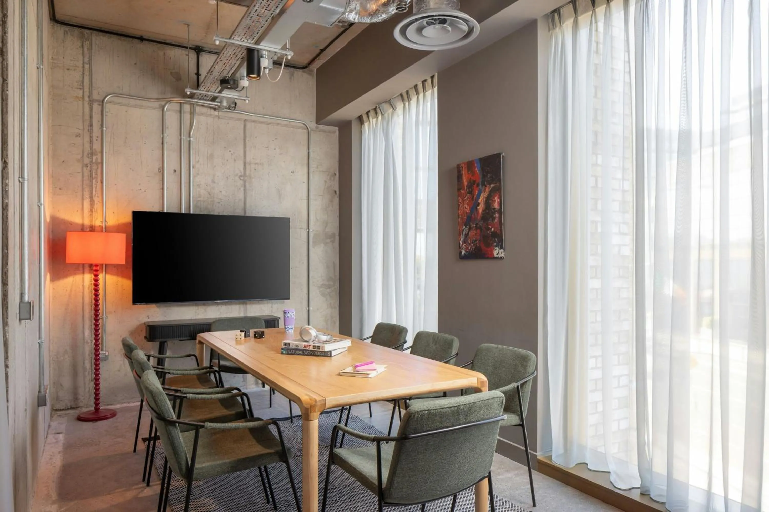 Meeting/conference room in Moxy Dublin Docklands