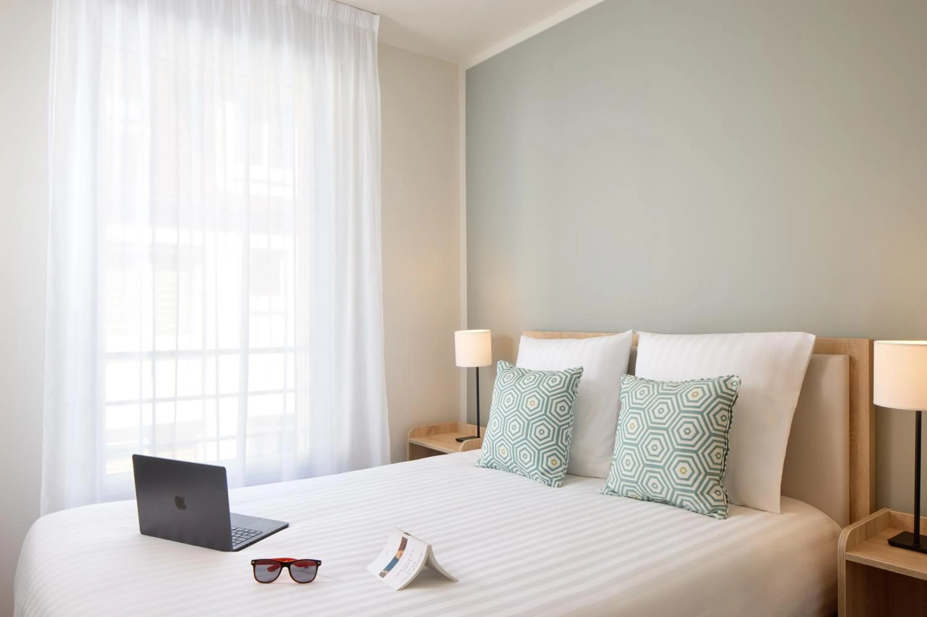 Bed in Quality Aparthotel Cherbourg