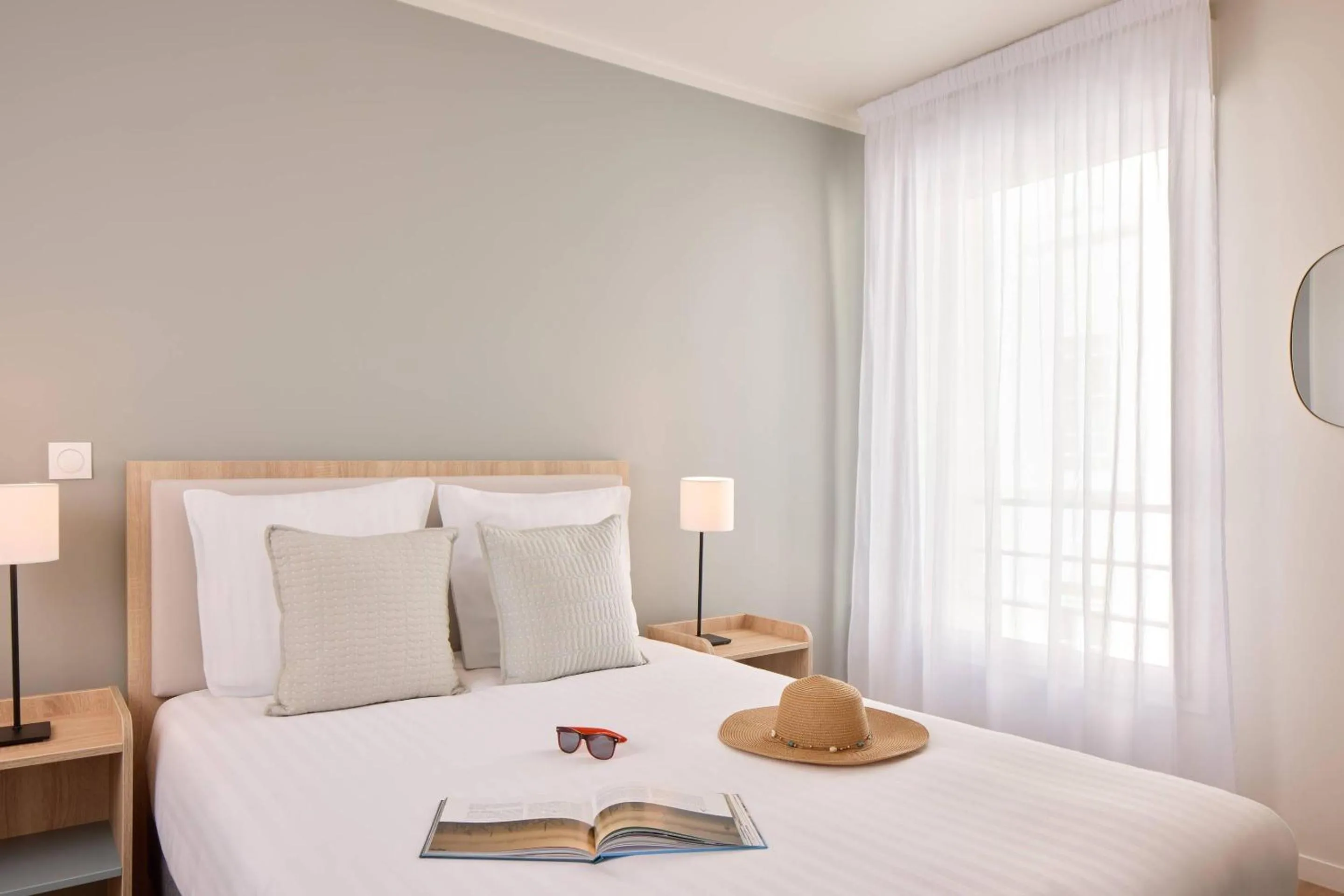 Bedroom, Bed in Quality Aparthotel Cherbourg