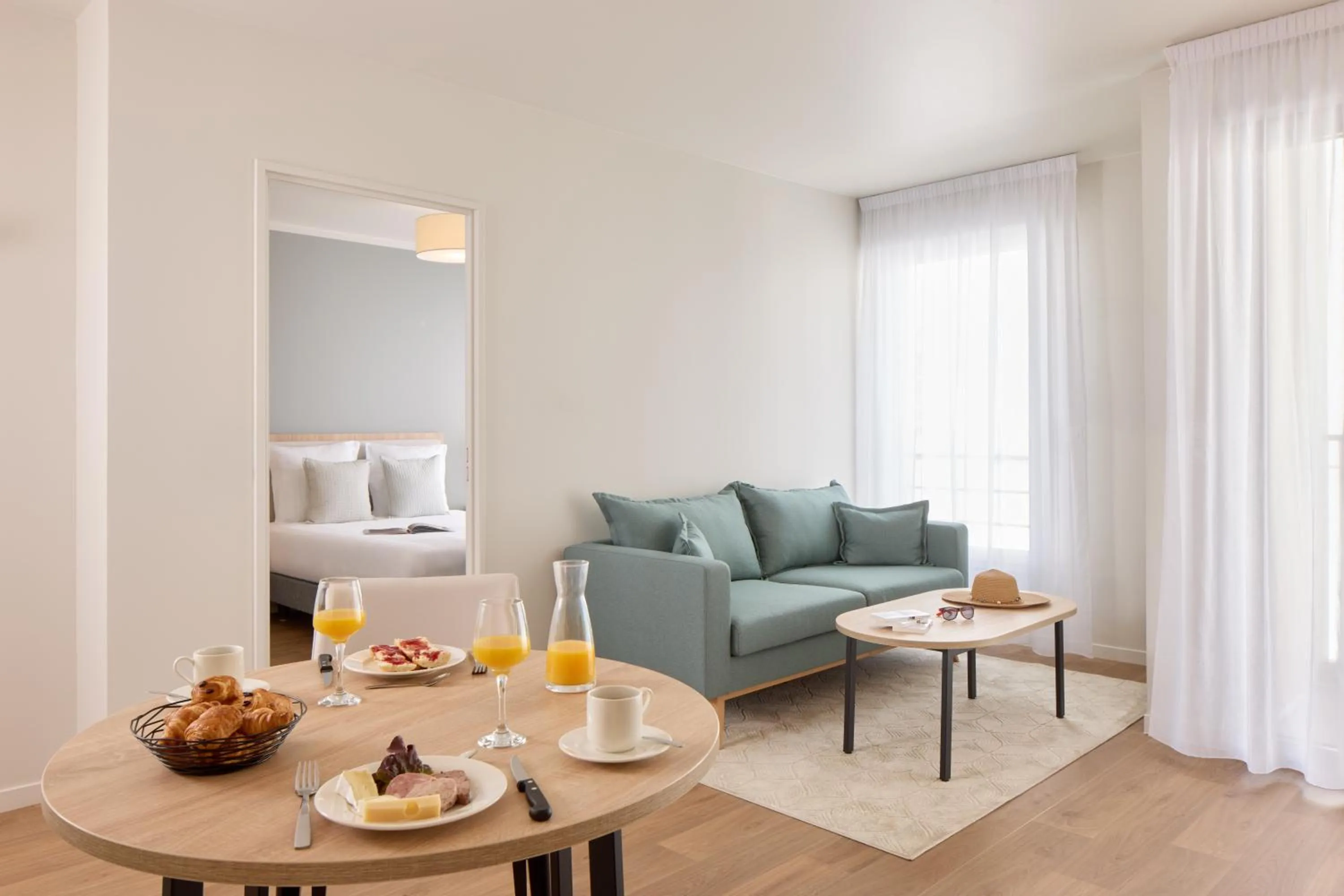 Living room in Quality Aparthotel Cherbourg