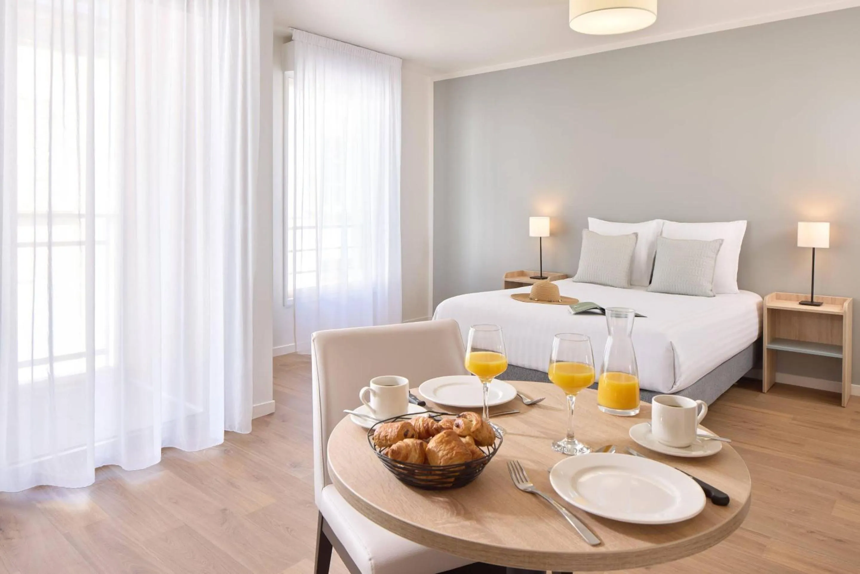 Bedroom, Bed in Quality Aparthotel Cherbourg