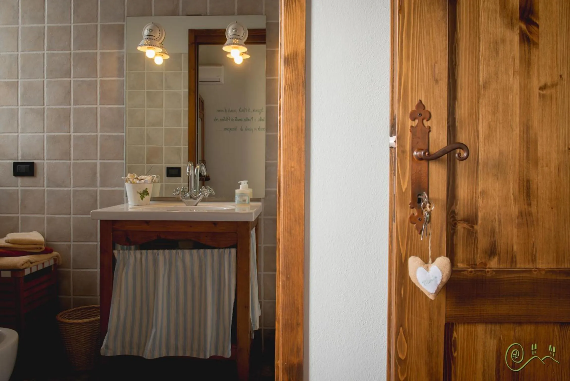 Bathroom in Locanda Camera con Vista